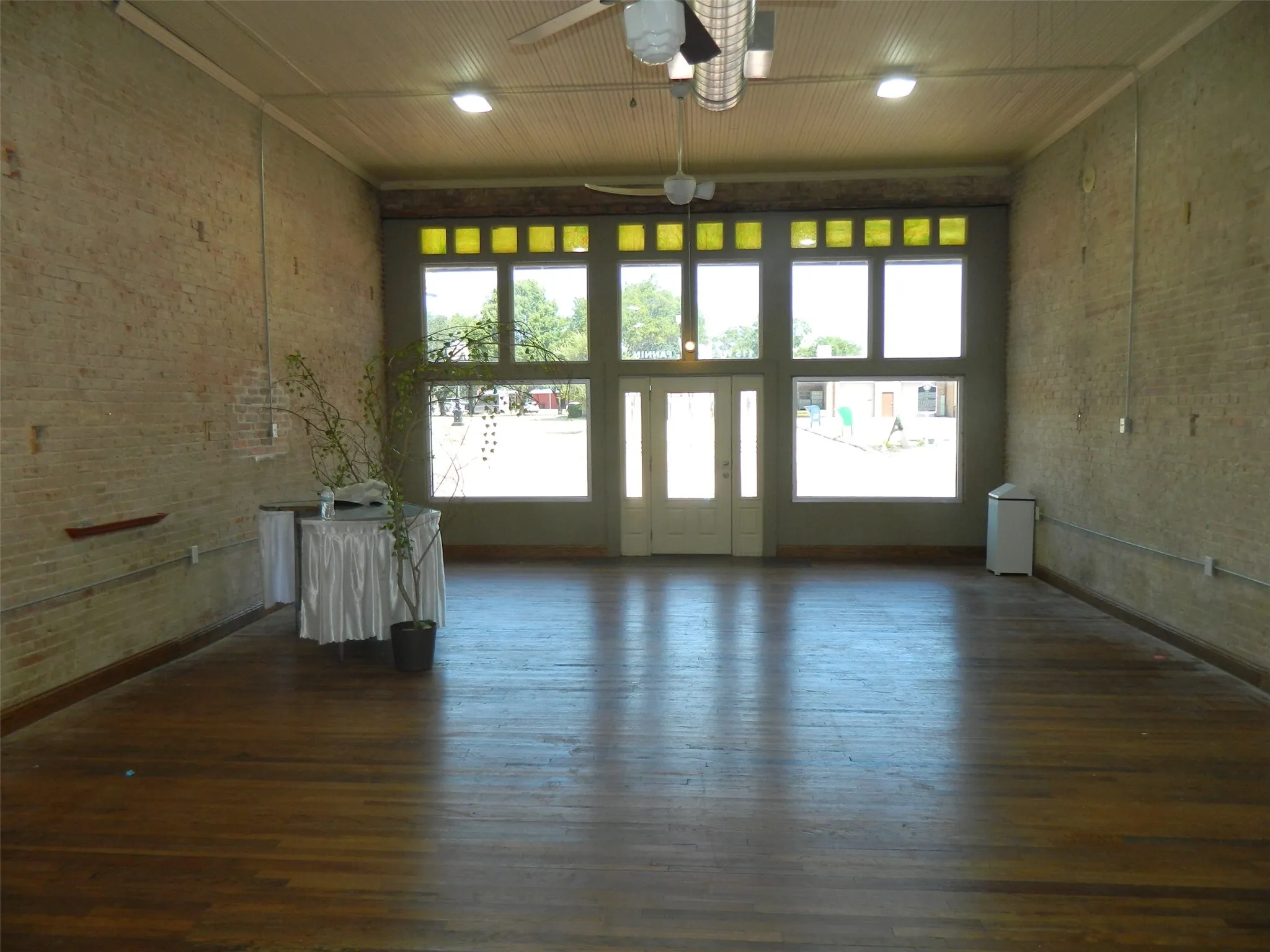 View of Inside front half of building