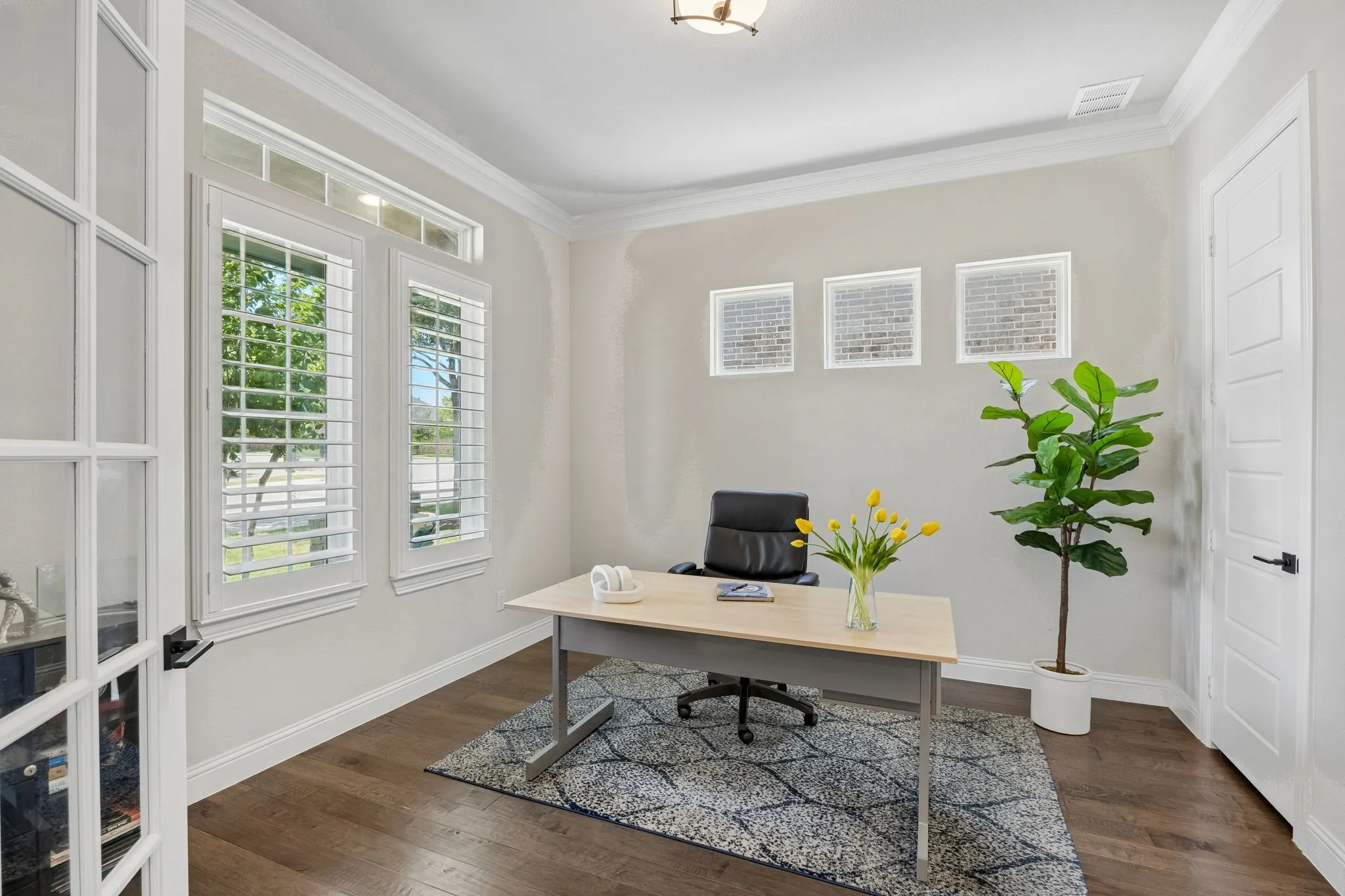 4th bedroom used as an office