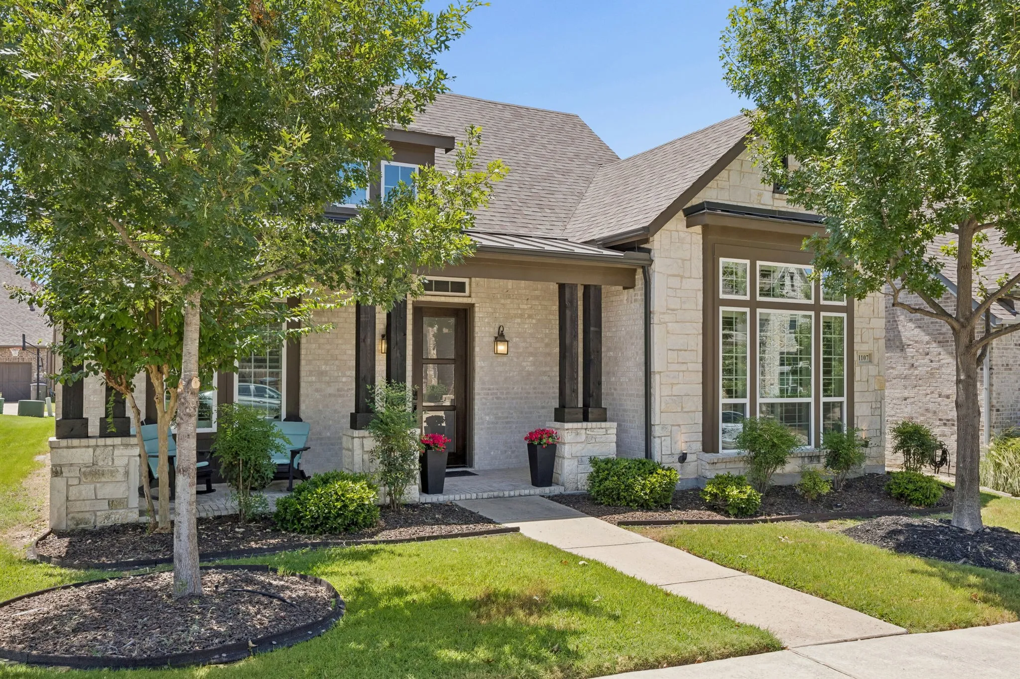 Inviting front porch