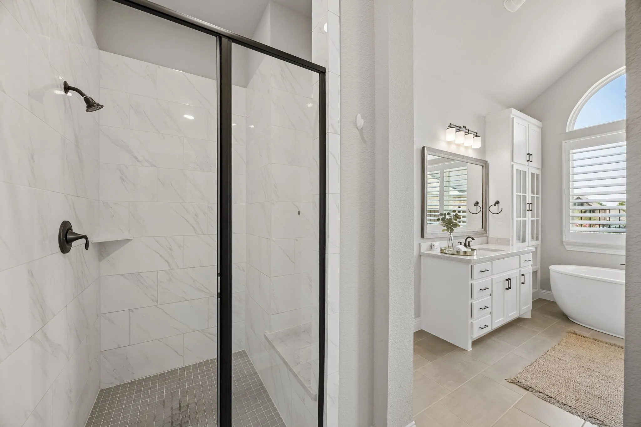 Walk in shower