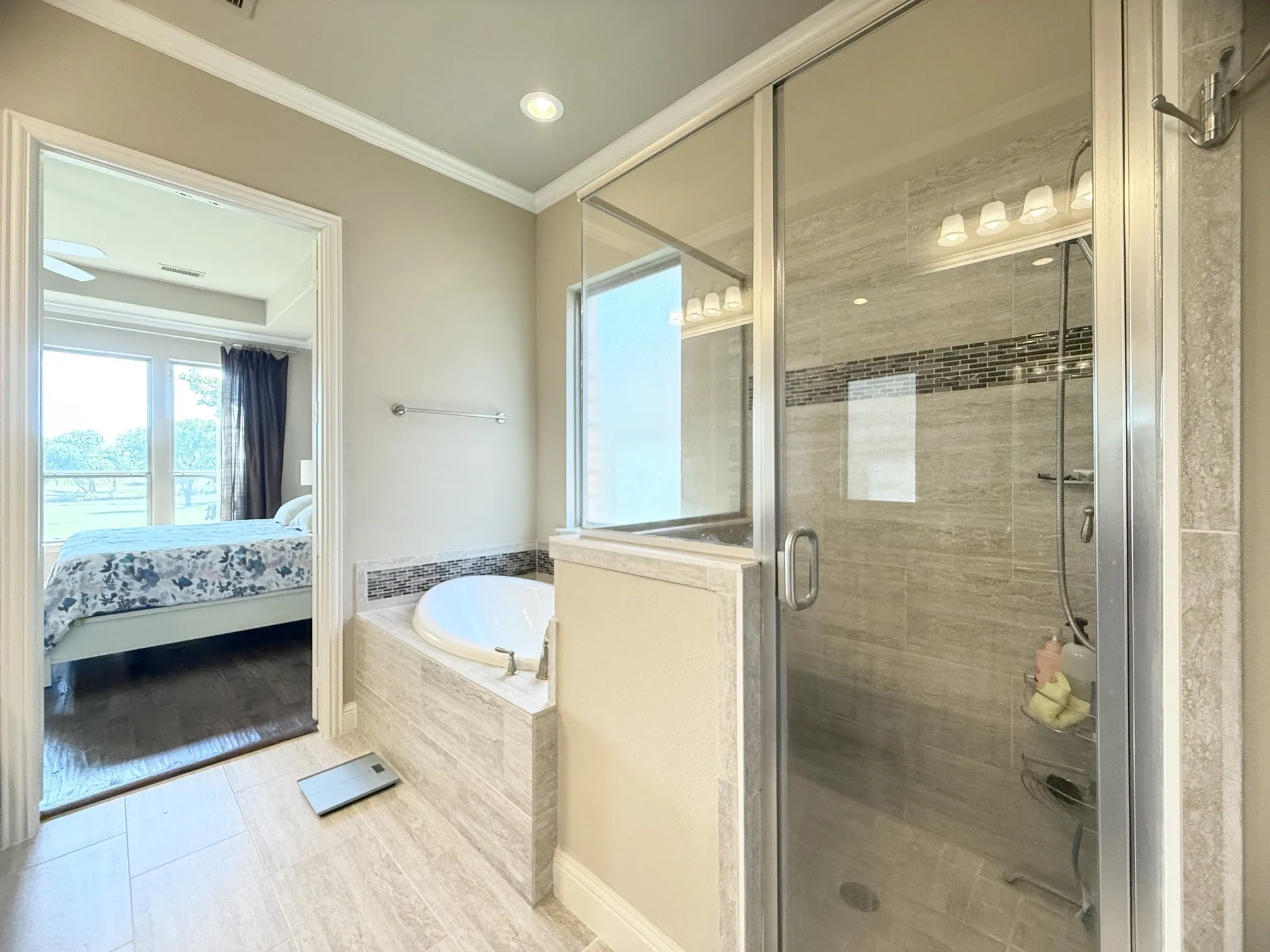 Primary bath with separate shower