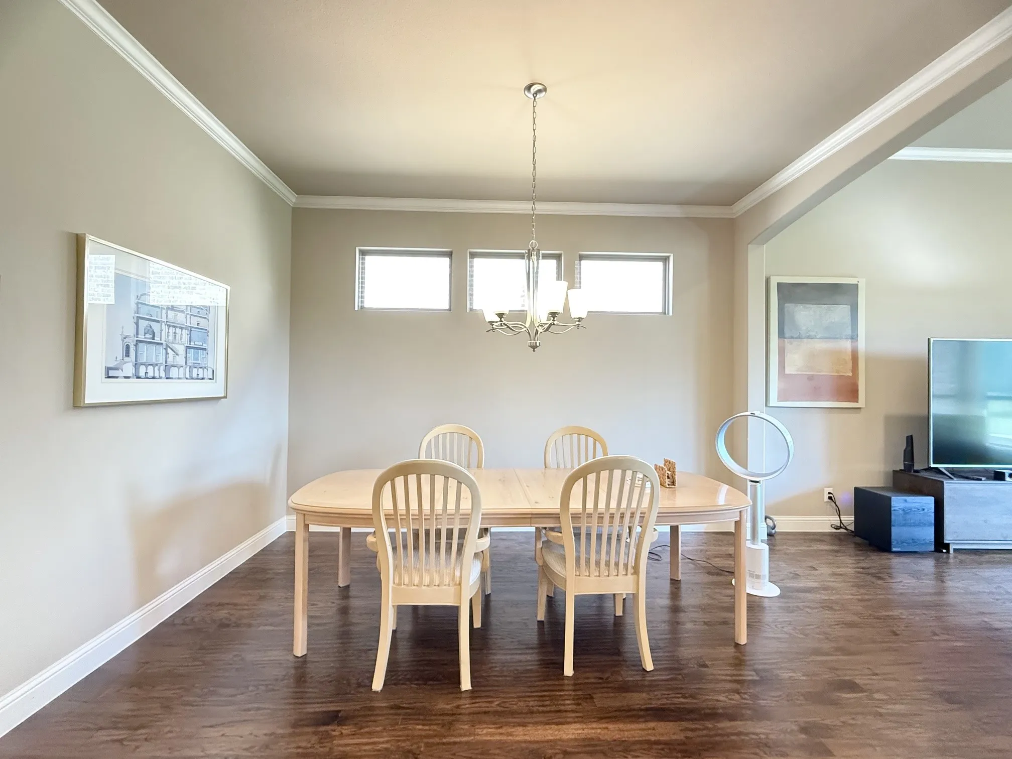 Spacious dining