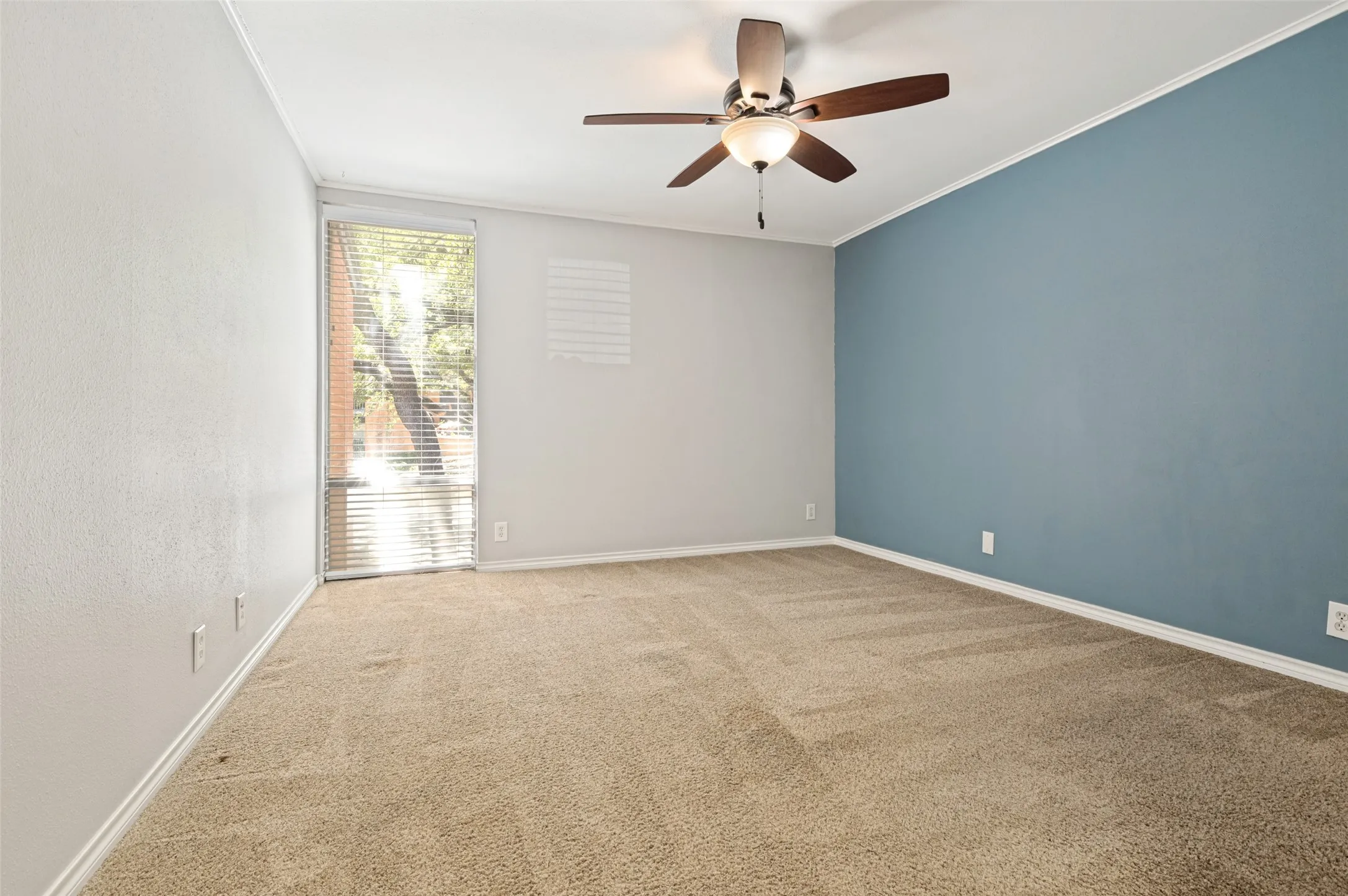 Bedroom at the entry level, lots of good light comes from that window if you want it