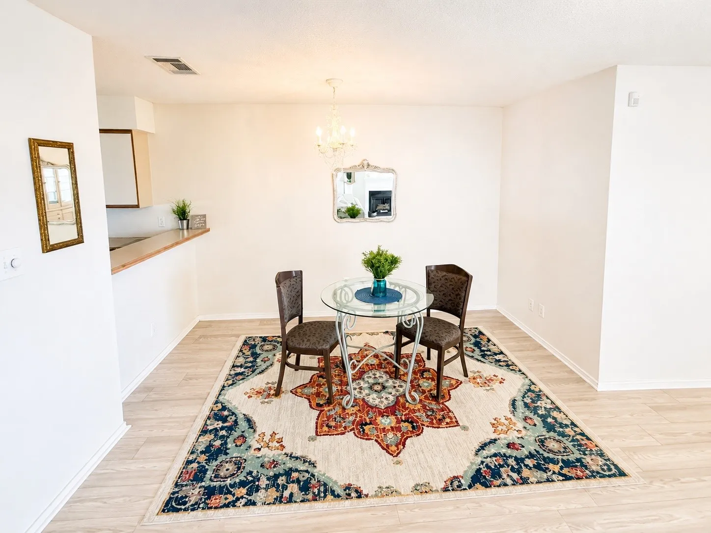 Dining room located just off the kitchen and living room.