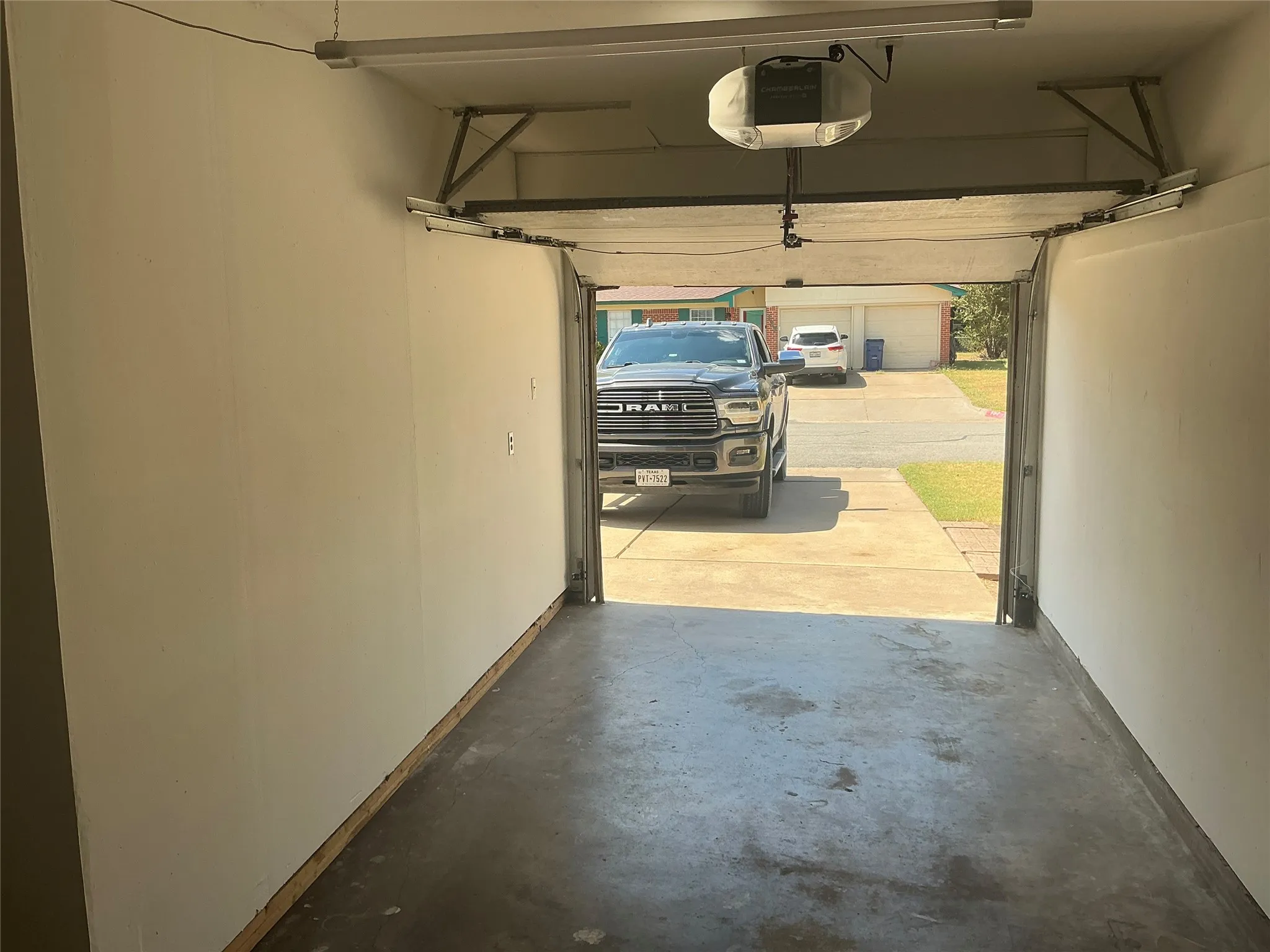 garage view from inside