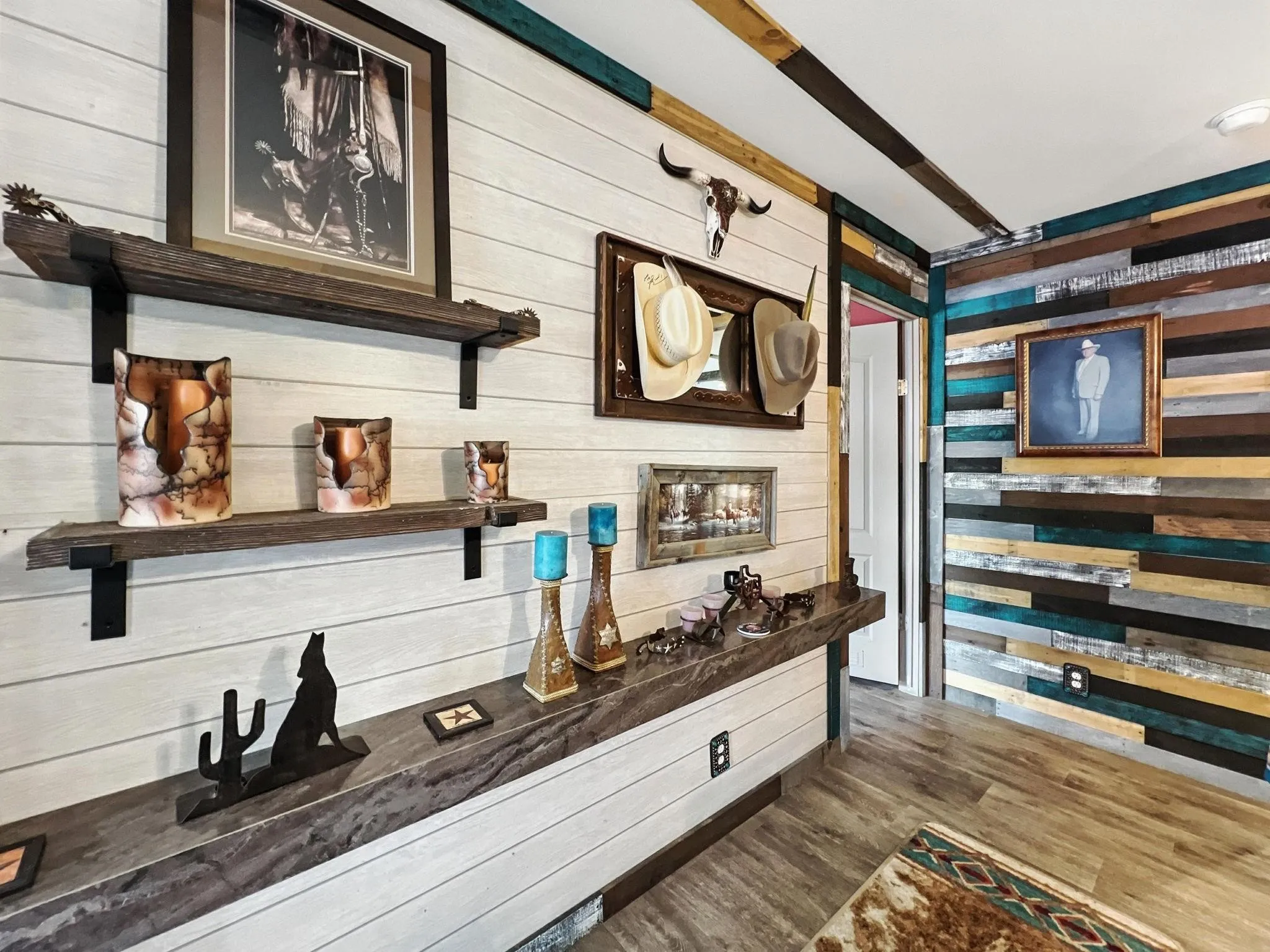 Shelving in the Living room