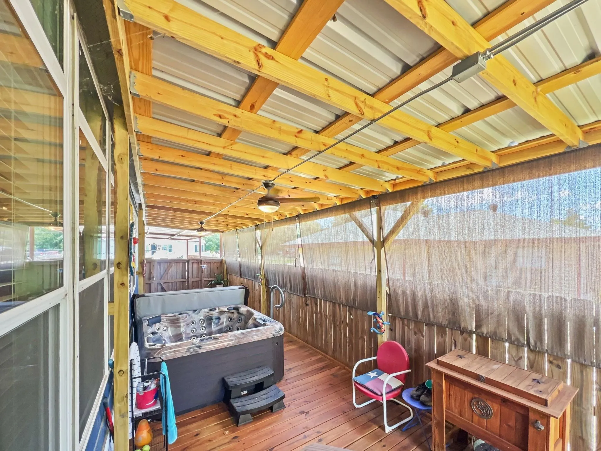 Side deck full view *hot tub excluded*