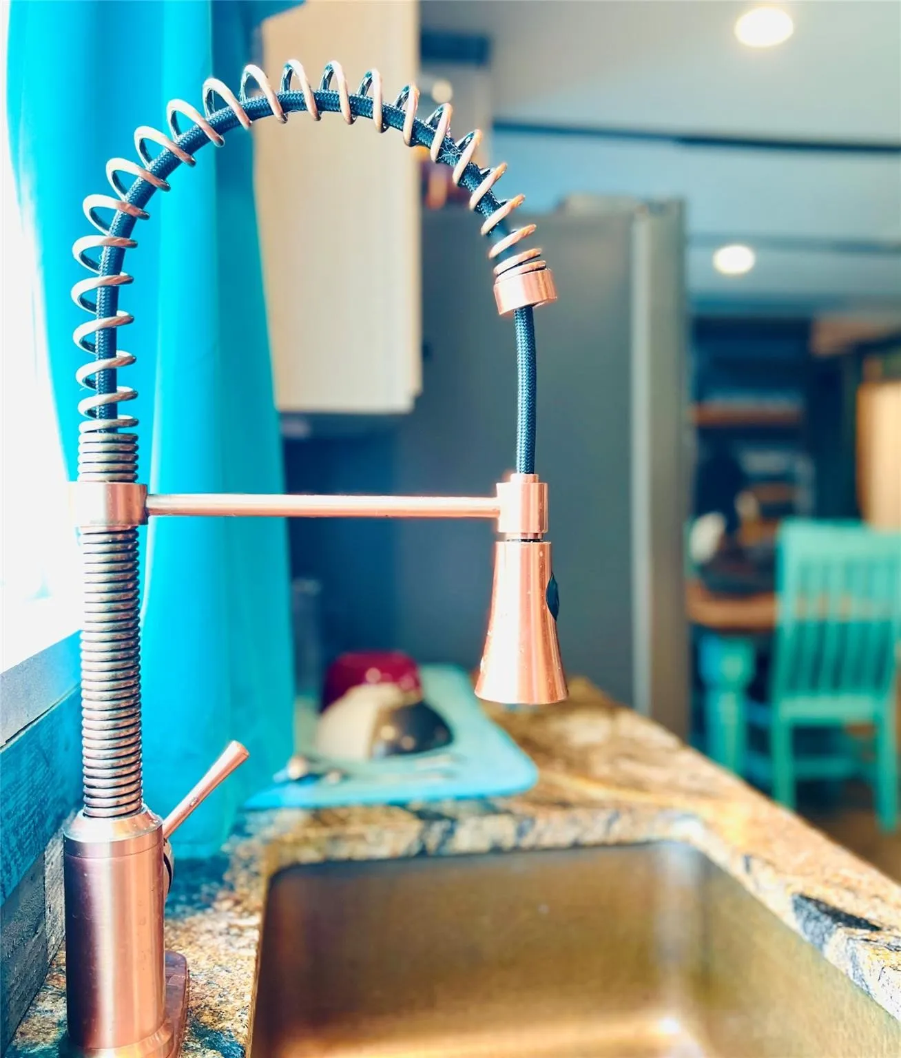 Copper Sink and Faucet