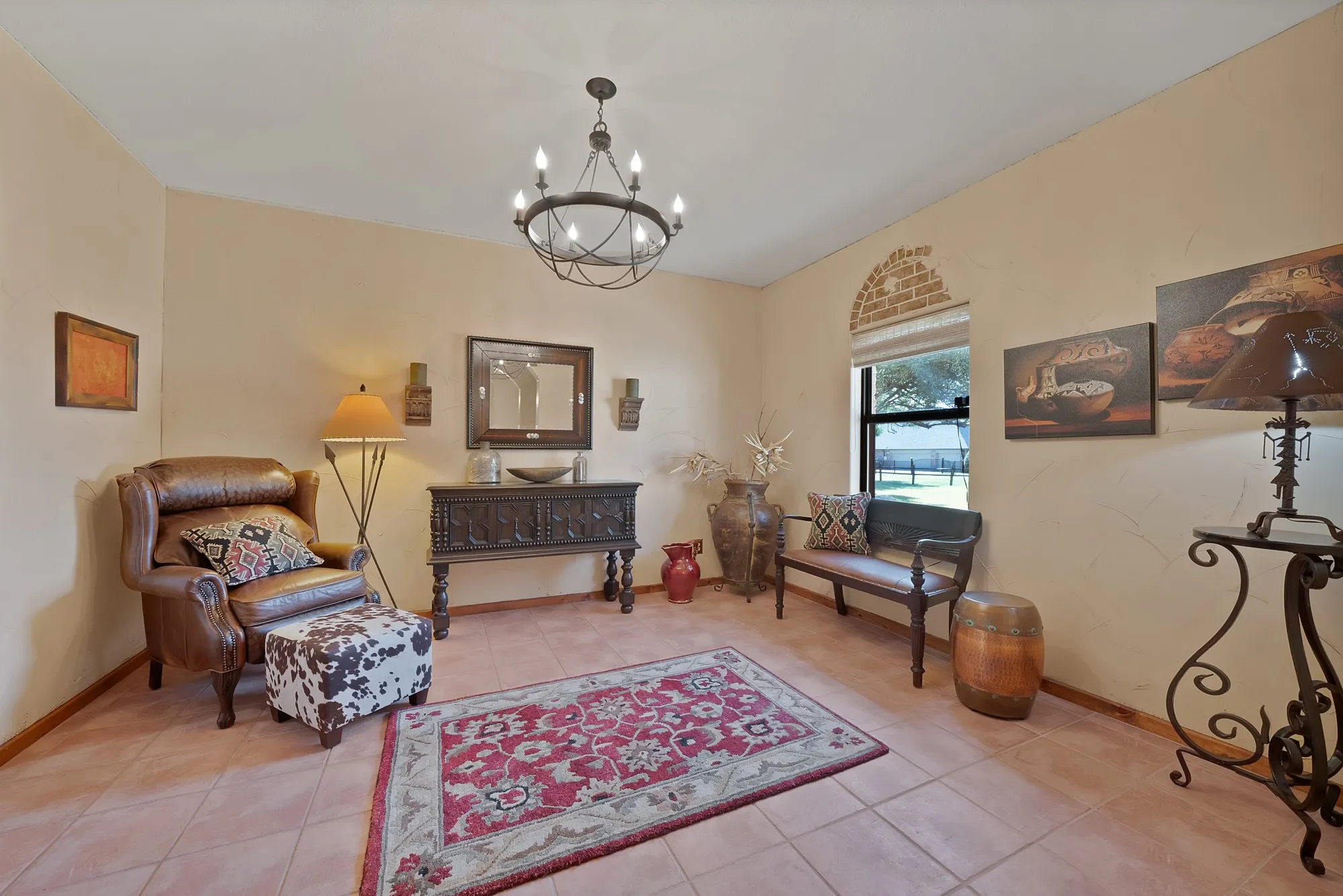 Living room off the foyer.