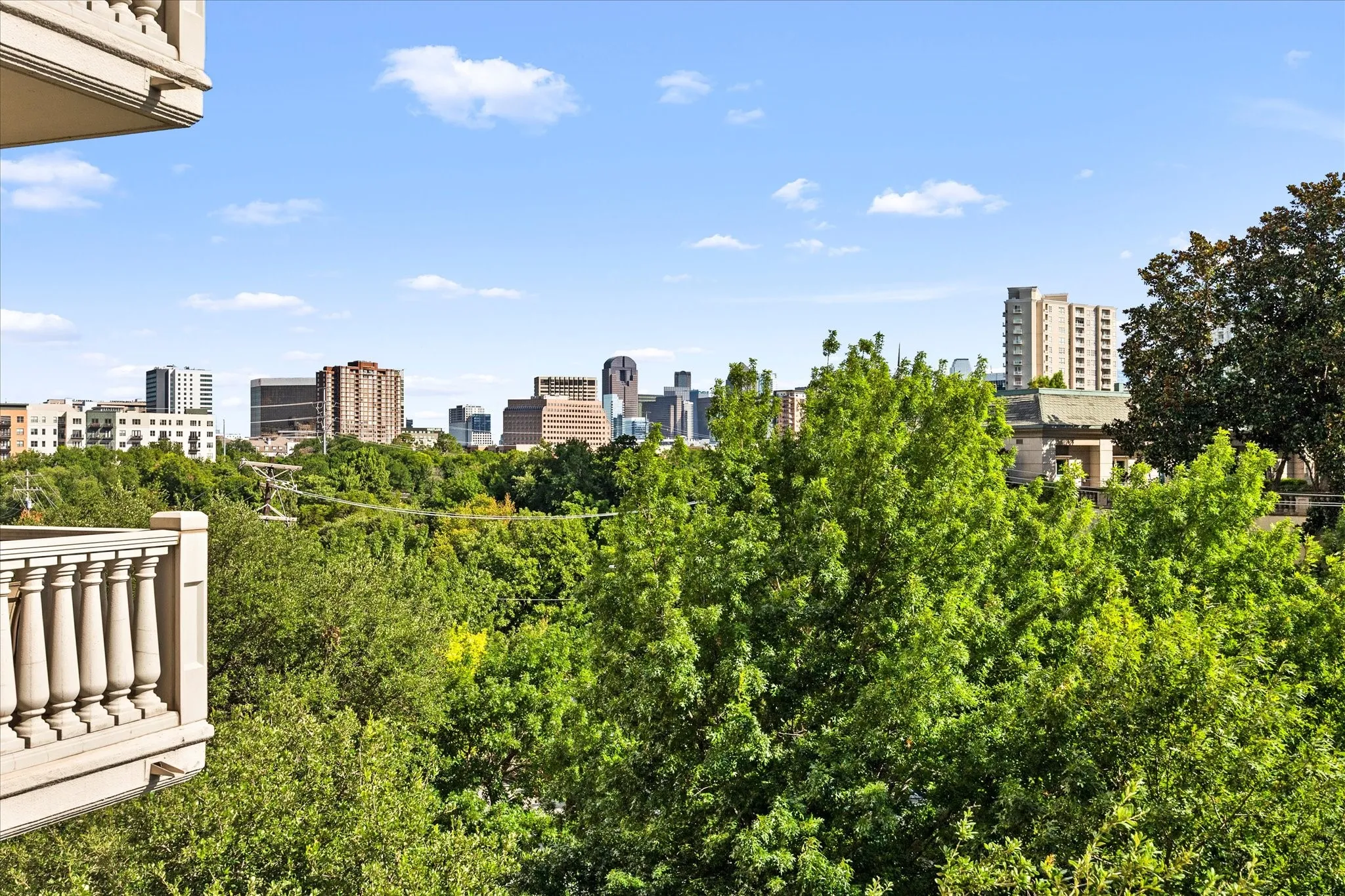 Tree top view from Residence 4E of our city.