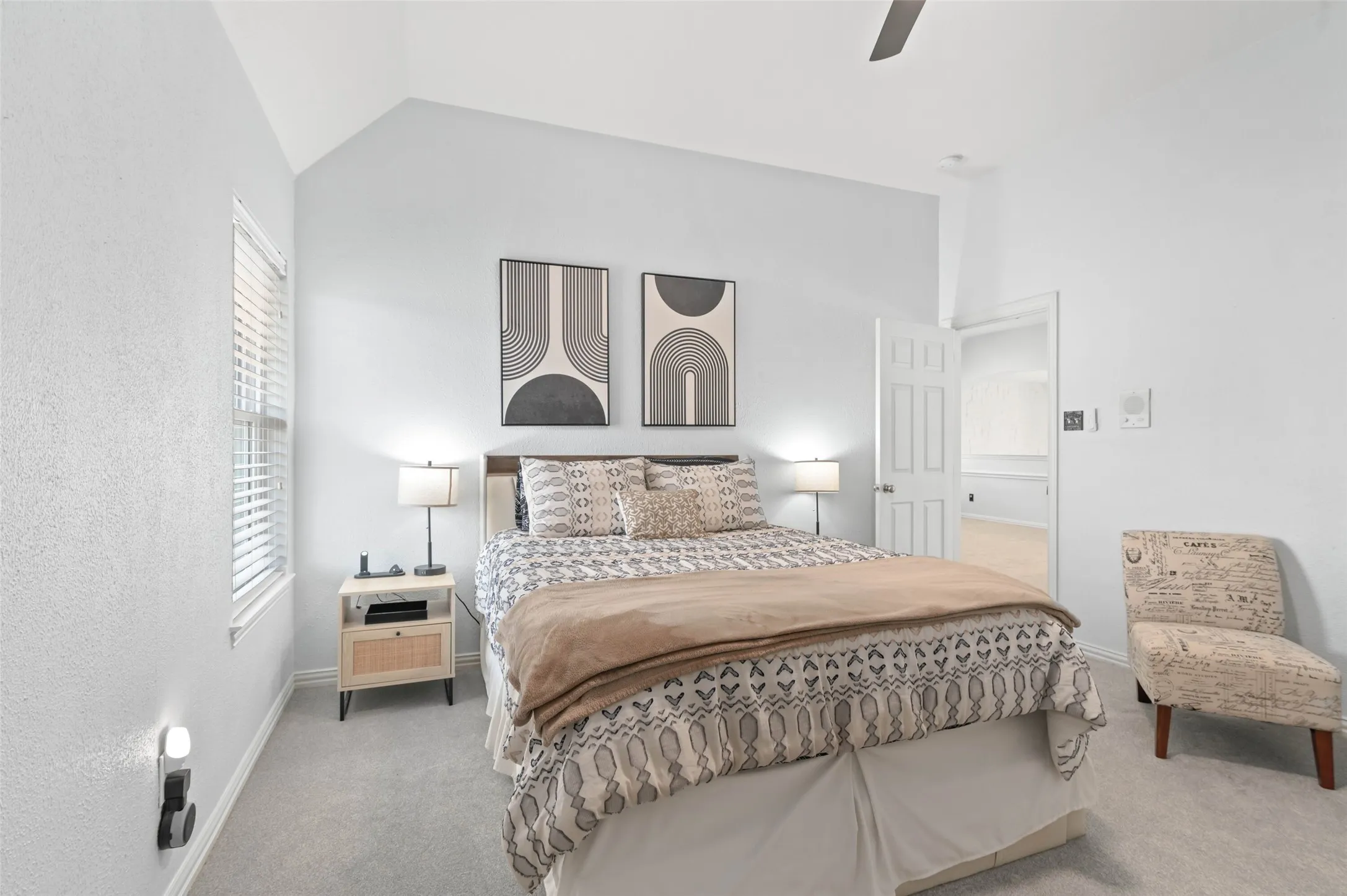 One of the 3 upstairs bedrooms