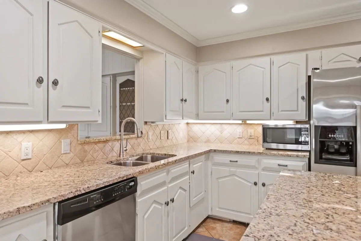 Ample cabinetry