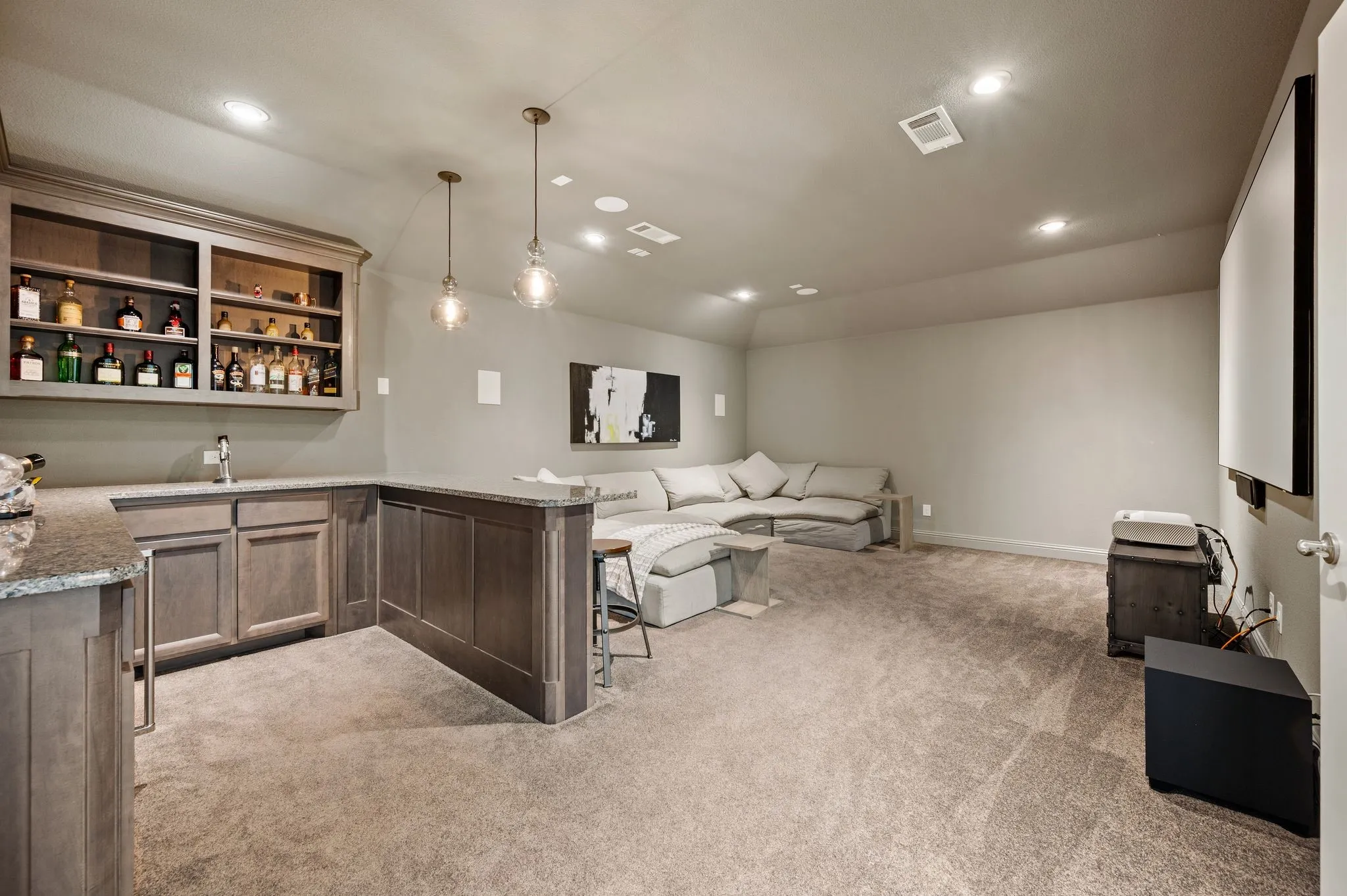 Media Room with Bar