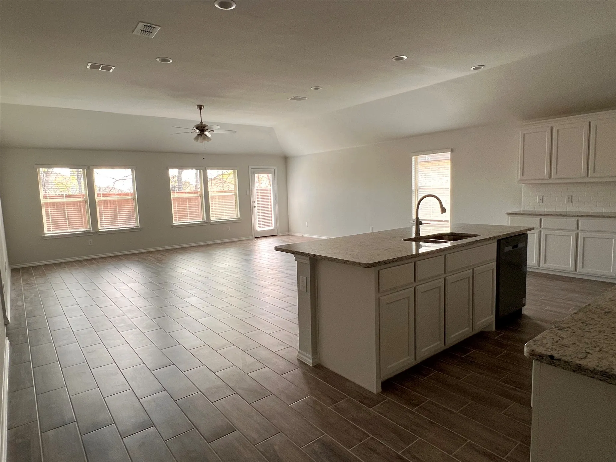 View of main area near front and garage doors.
