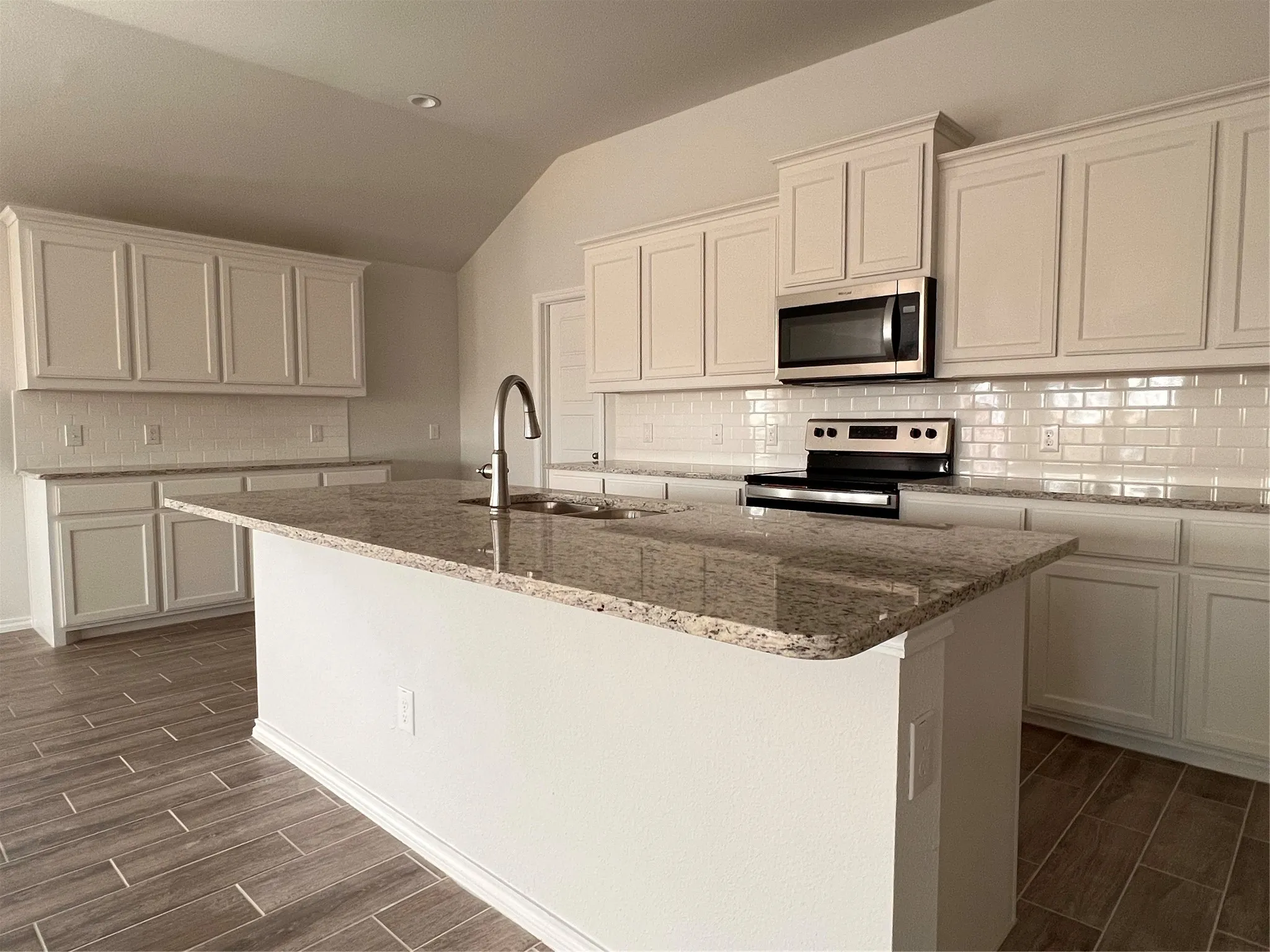 Very bright and open kitchen.