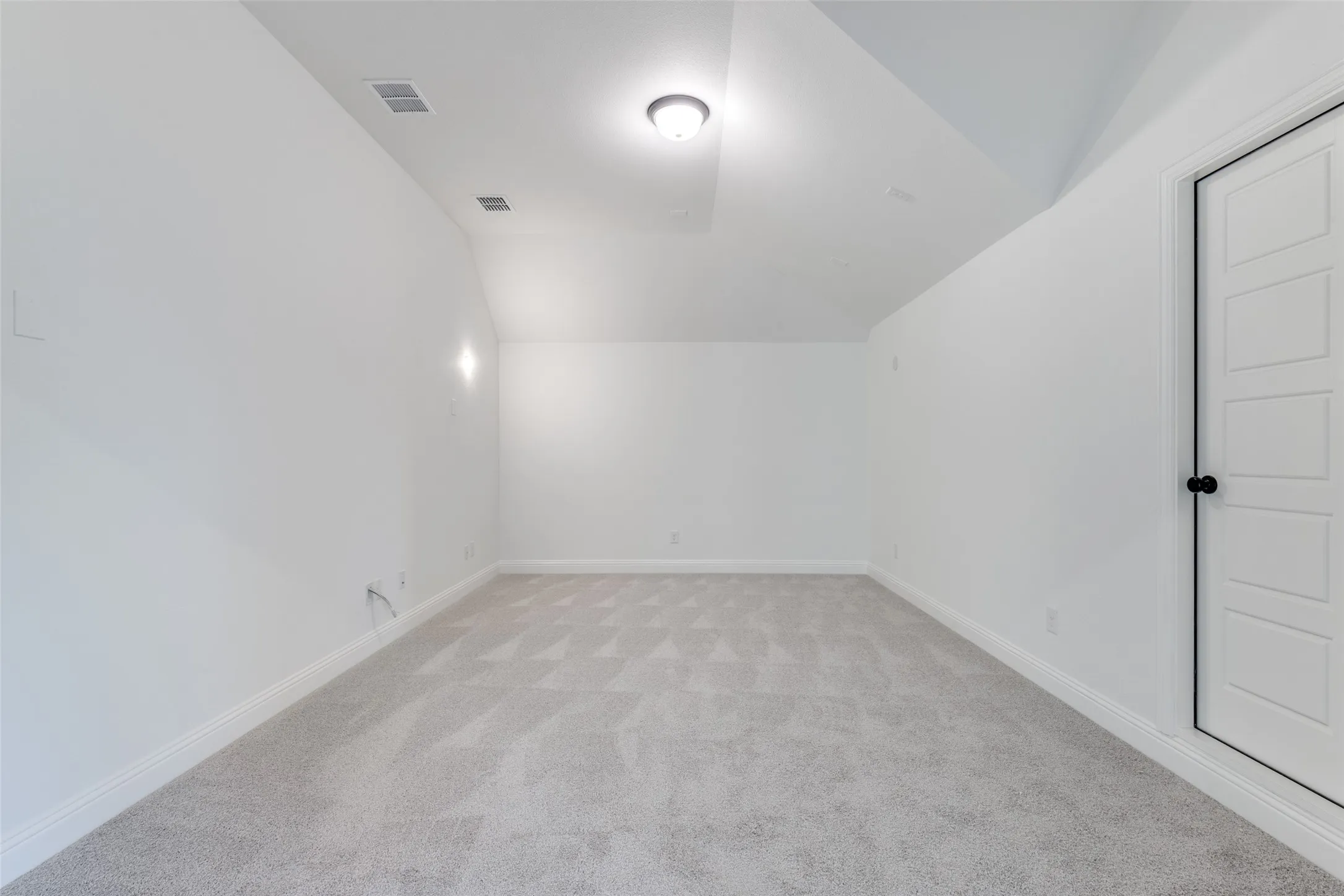 Spacious prewired media room