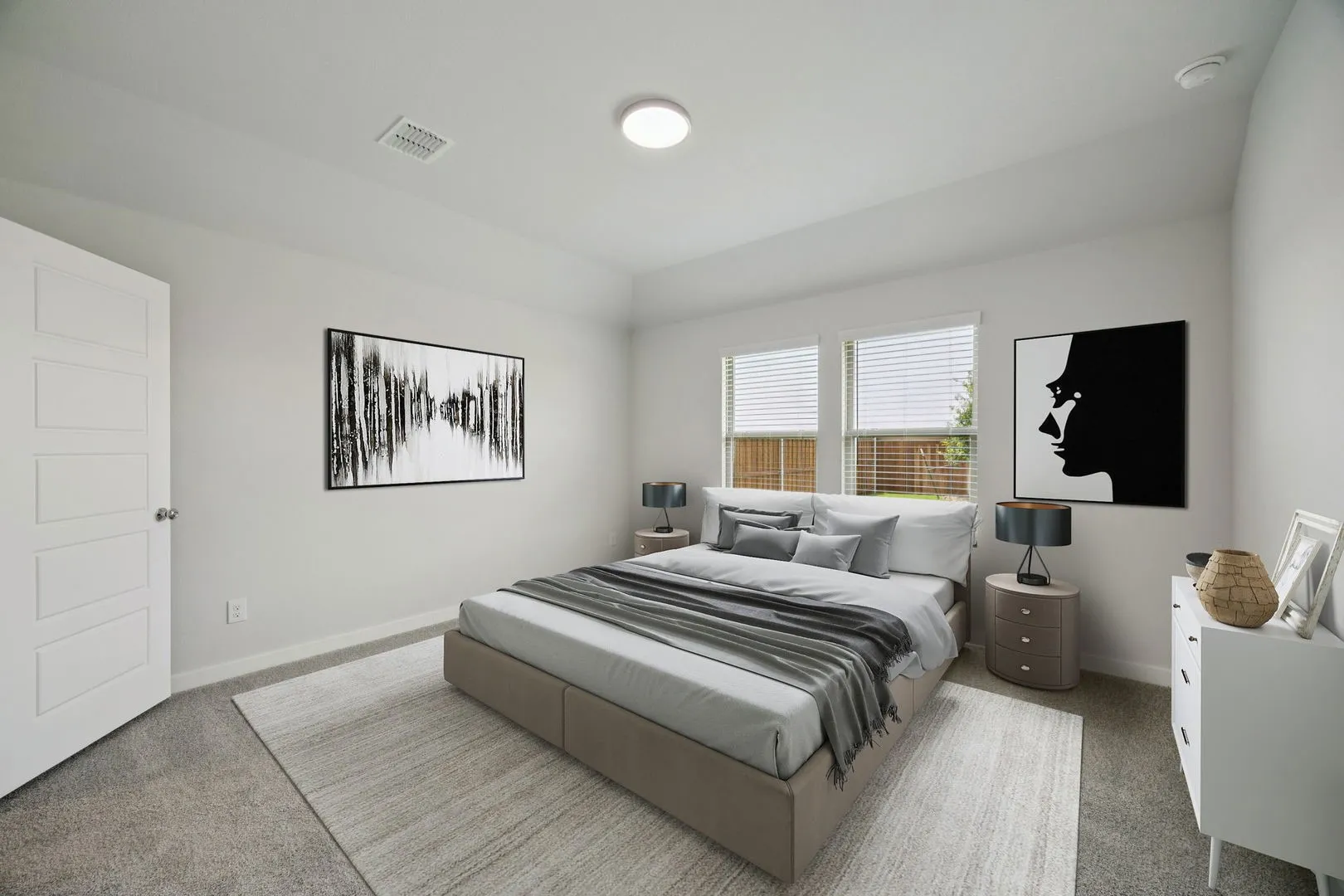 Primary Suite in the Hadley home plan by Trophy Signature Homes – REPRESENTATIVE PHOTO