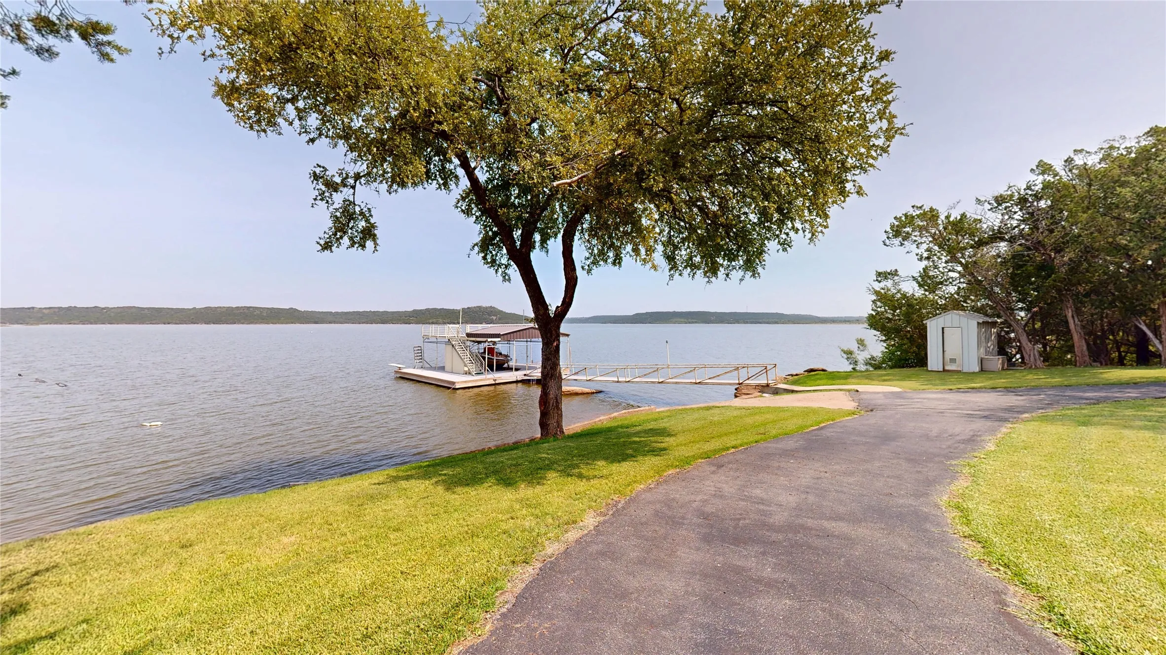 Asphalt Path to Dock
