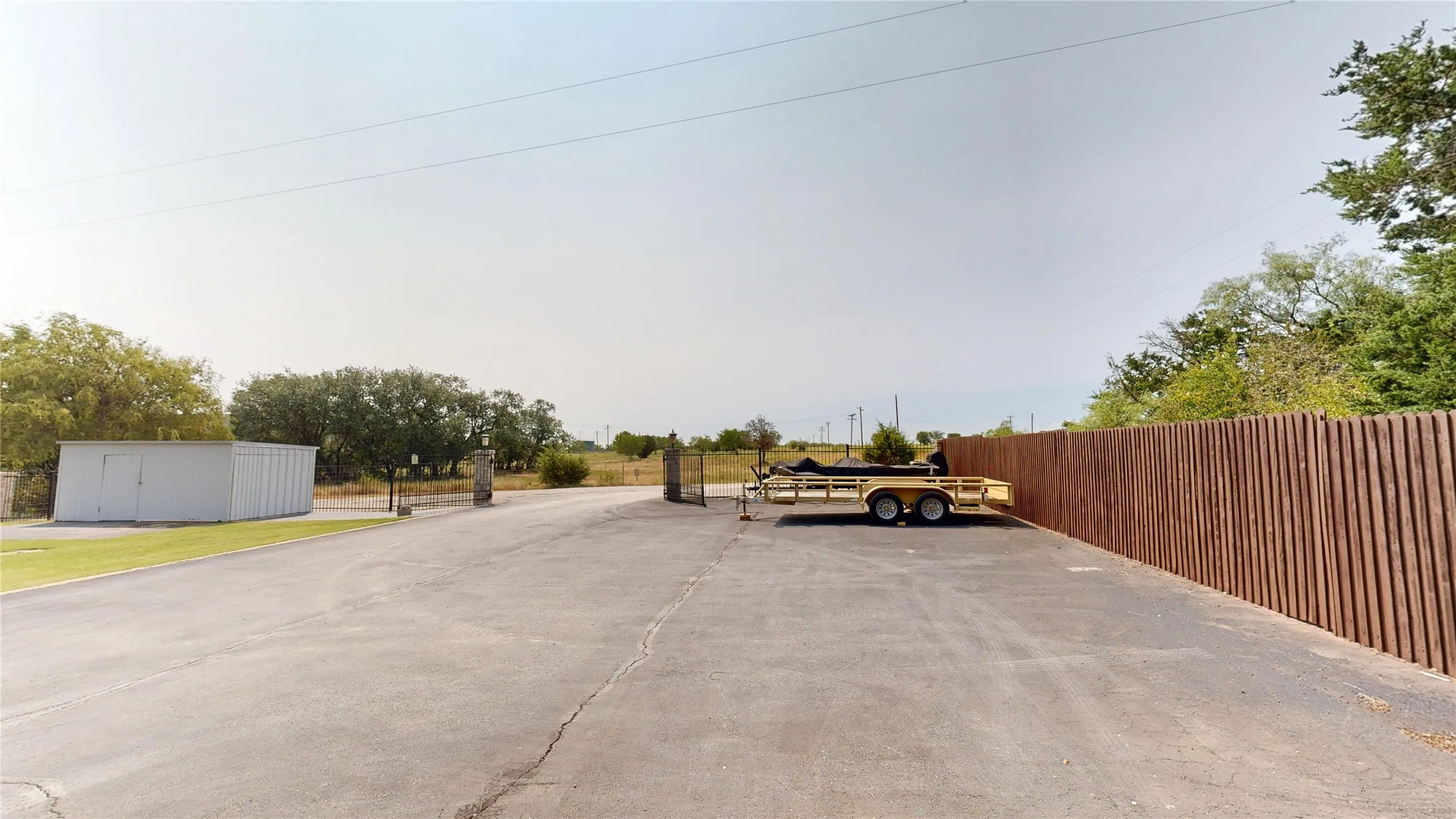 Extra large parking area