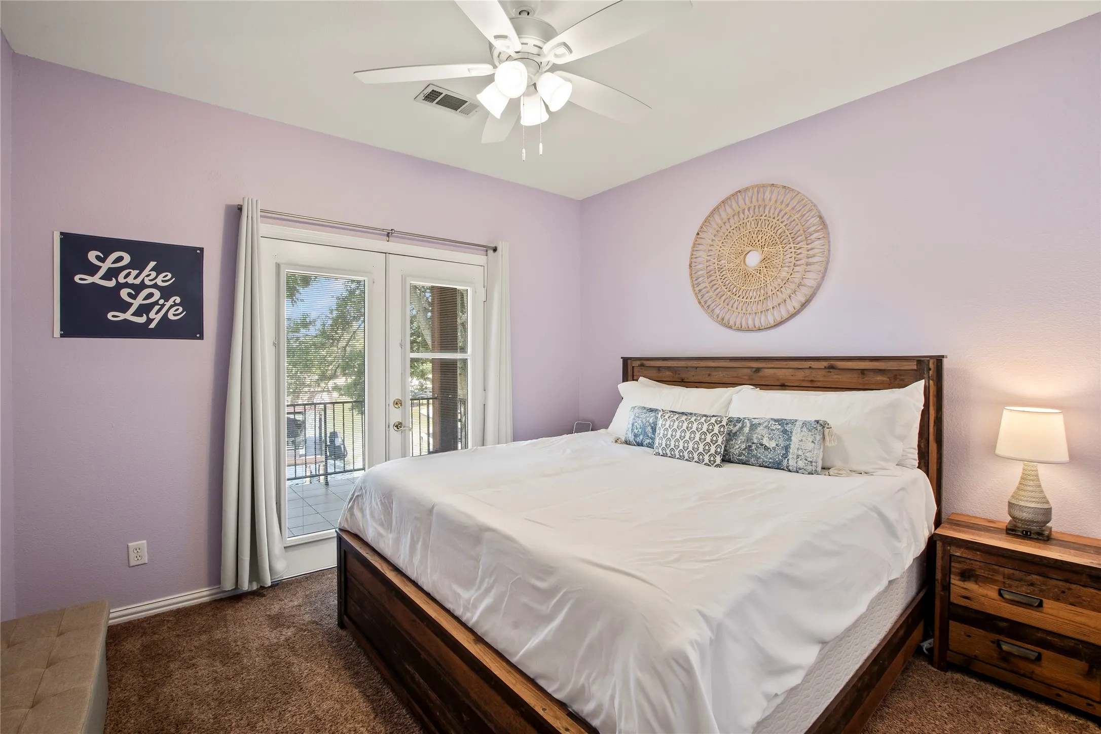 Upstair waterside bedroom 3 with balcony access.