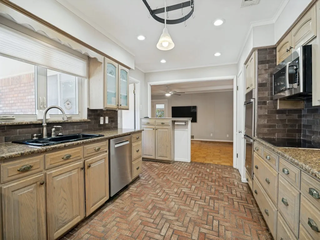 Galley style kitchen