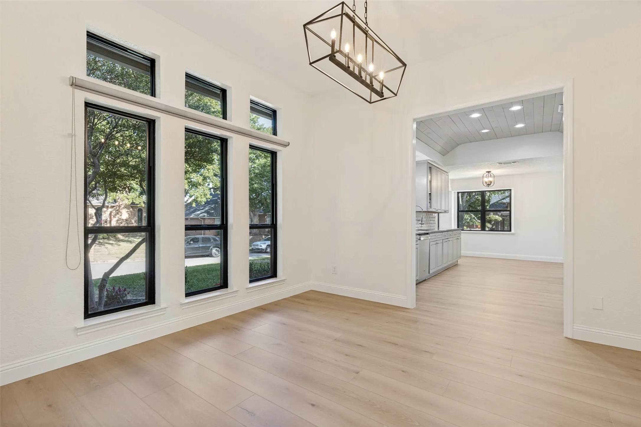 Formal Dining Room with Designer Fixture