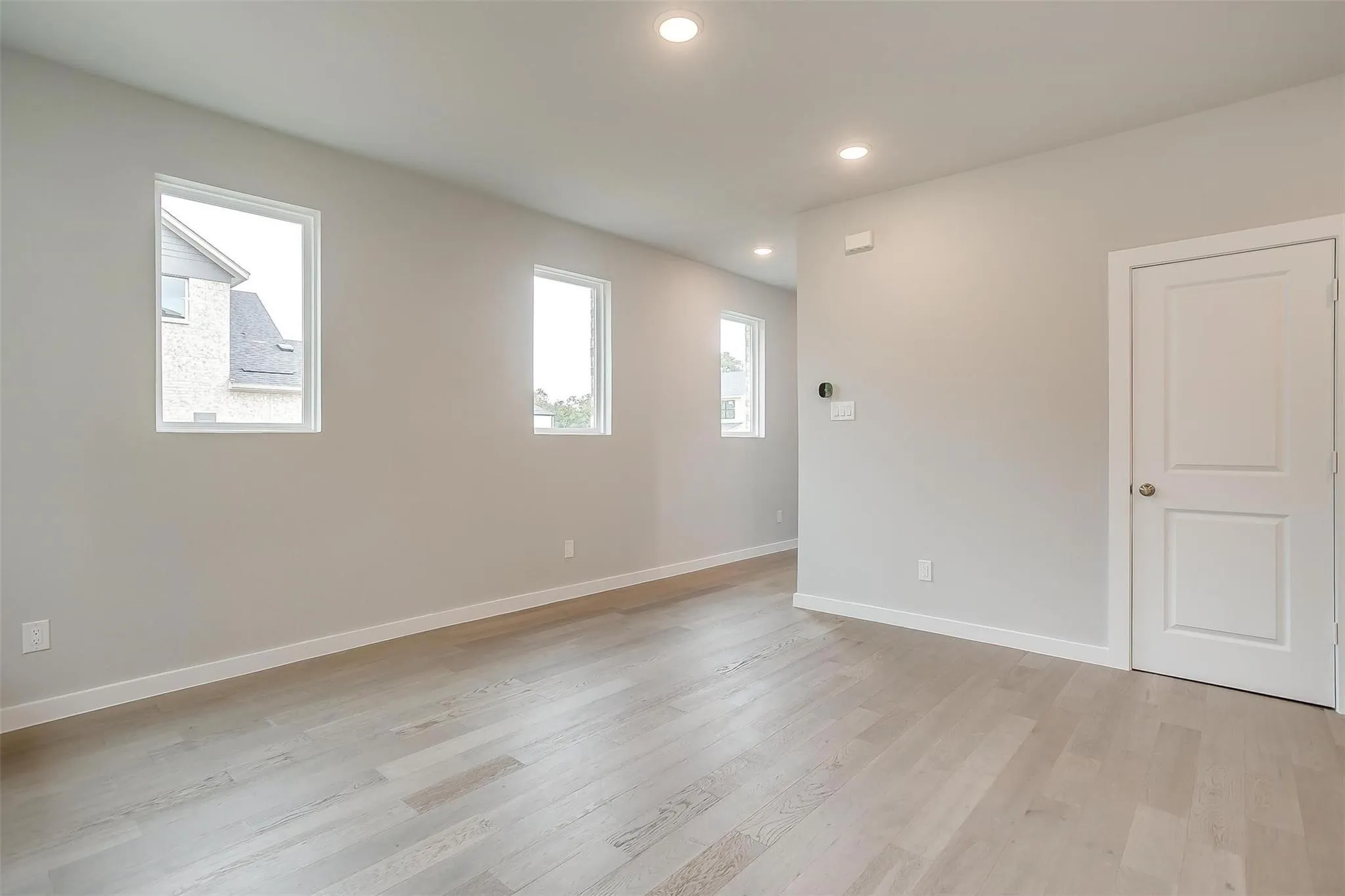 Light wood-finish flooring