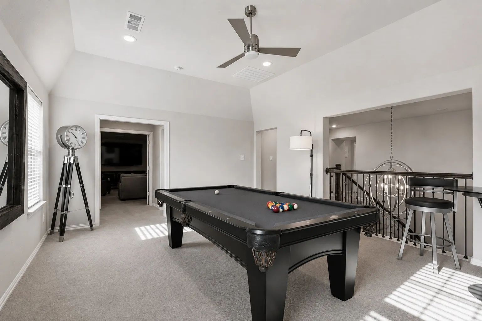Entertainer’s Game Room With Wet Bar And Half Bath