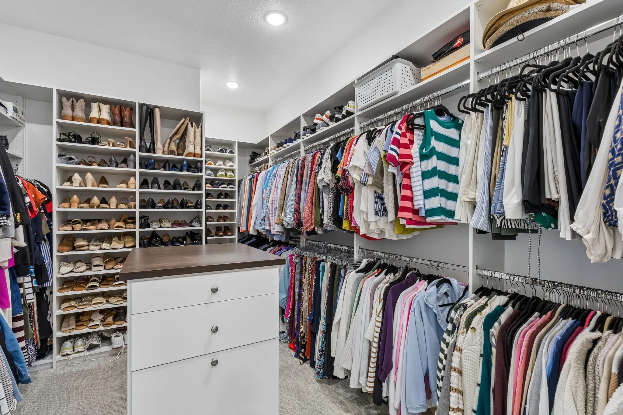 Custom Primary Closet With Built-In Organization By Closets By Design
