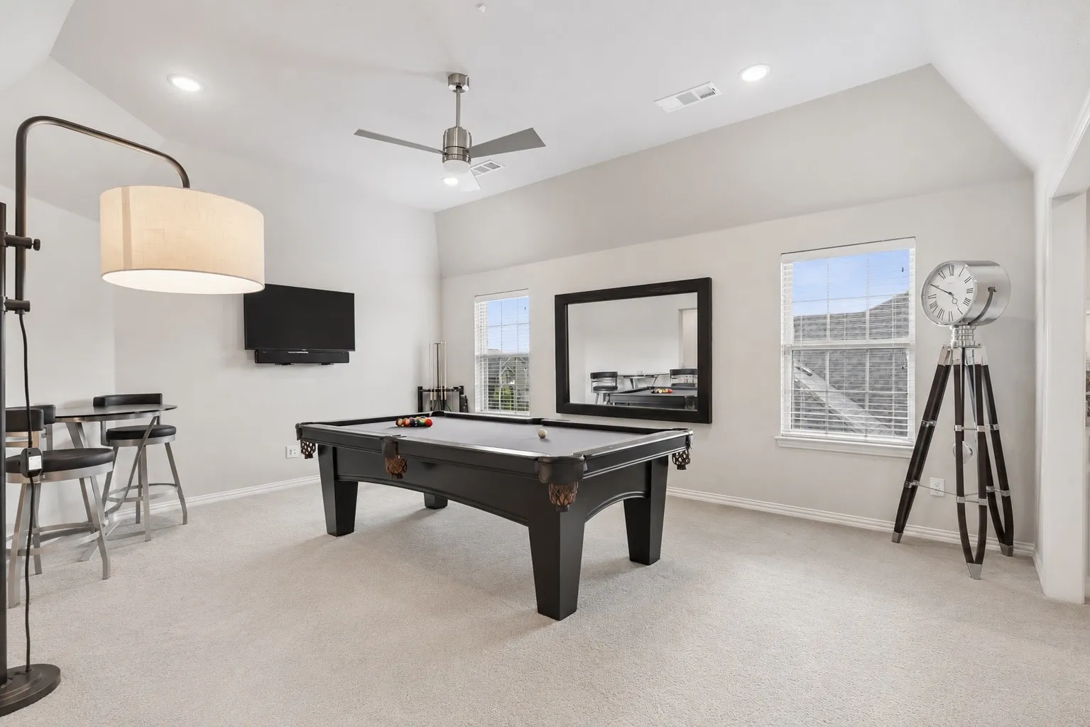 Game Room With Adjacent Pre-Wired Media Room