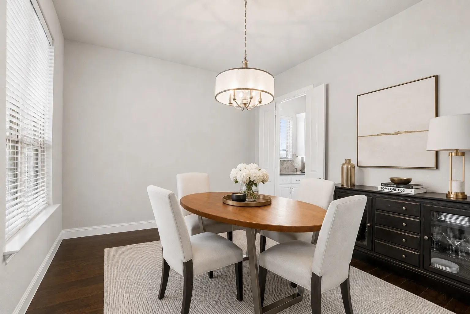 Formal Dining At The Front With Kitchen Pass-Through