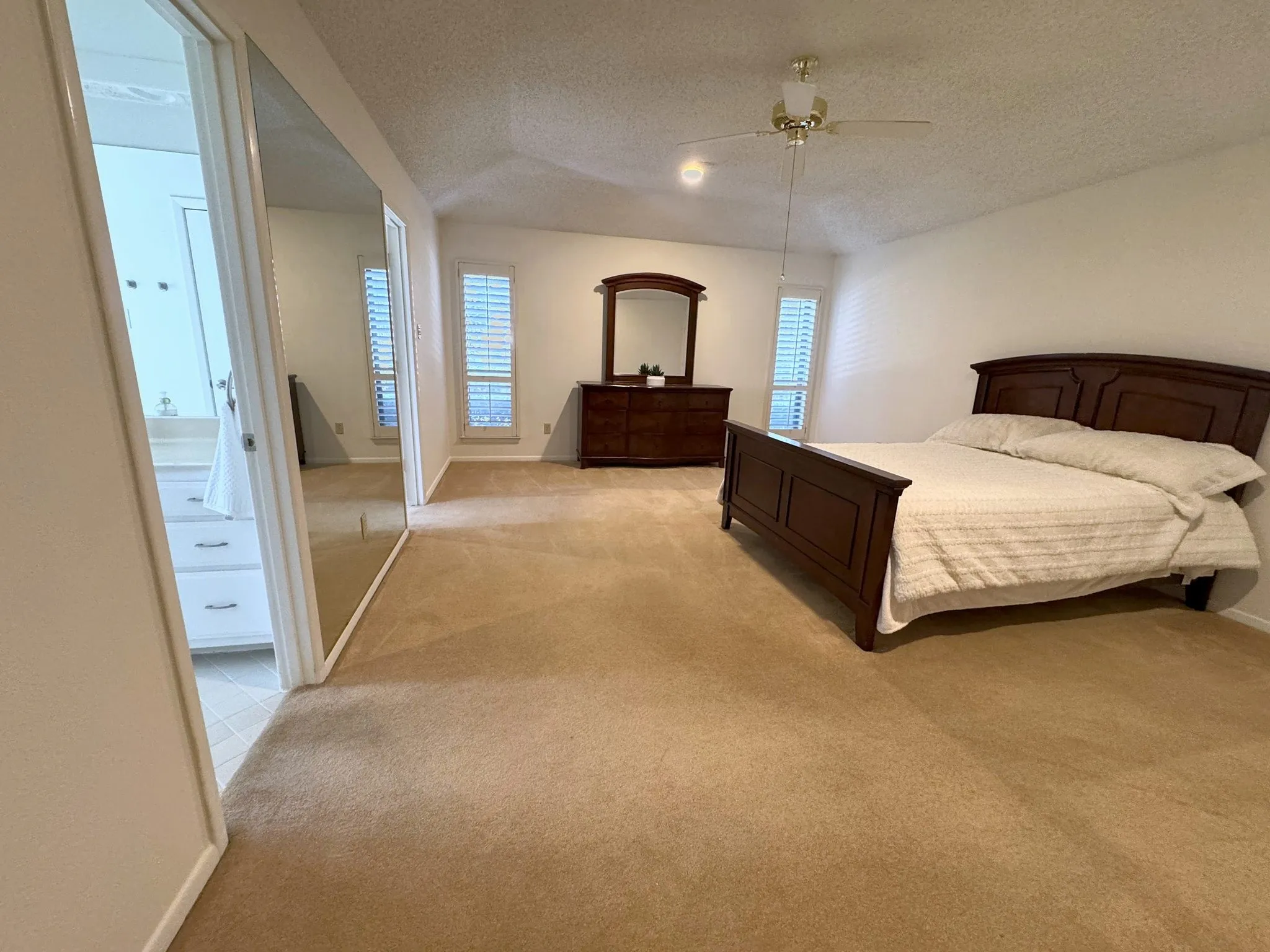 Primary Suite is split from other Bedrooms