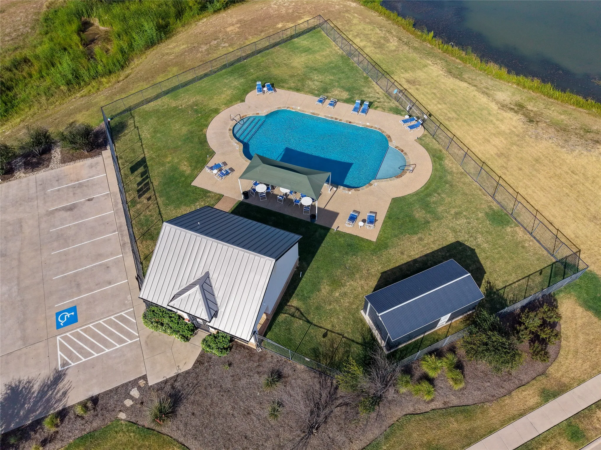 Community pool and clubhouse