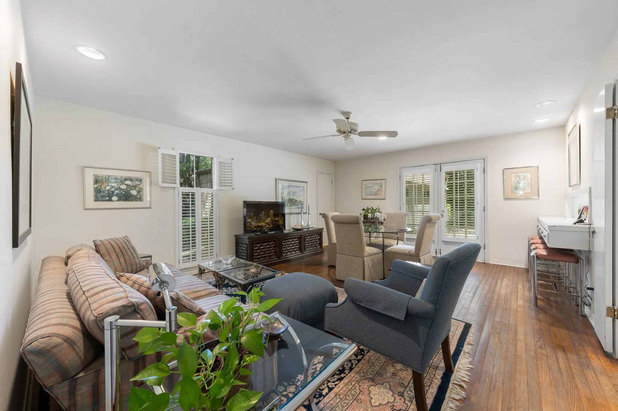 Family Room open to the Kitchen.