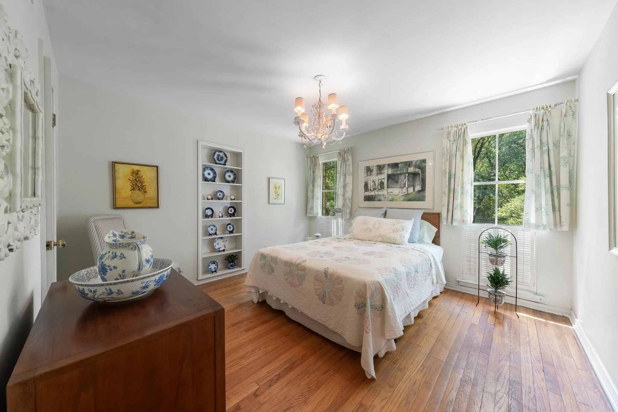 Bedroom 3 with wood floors.