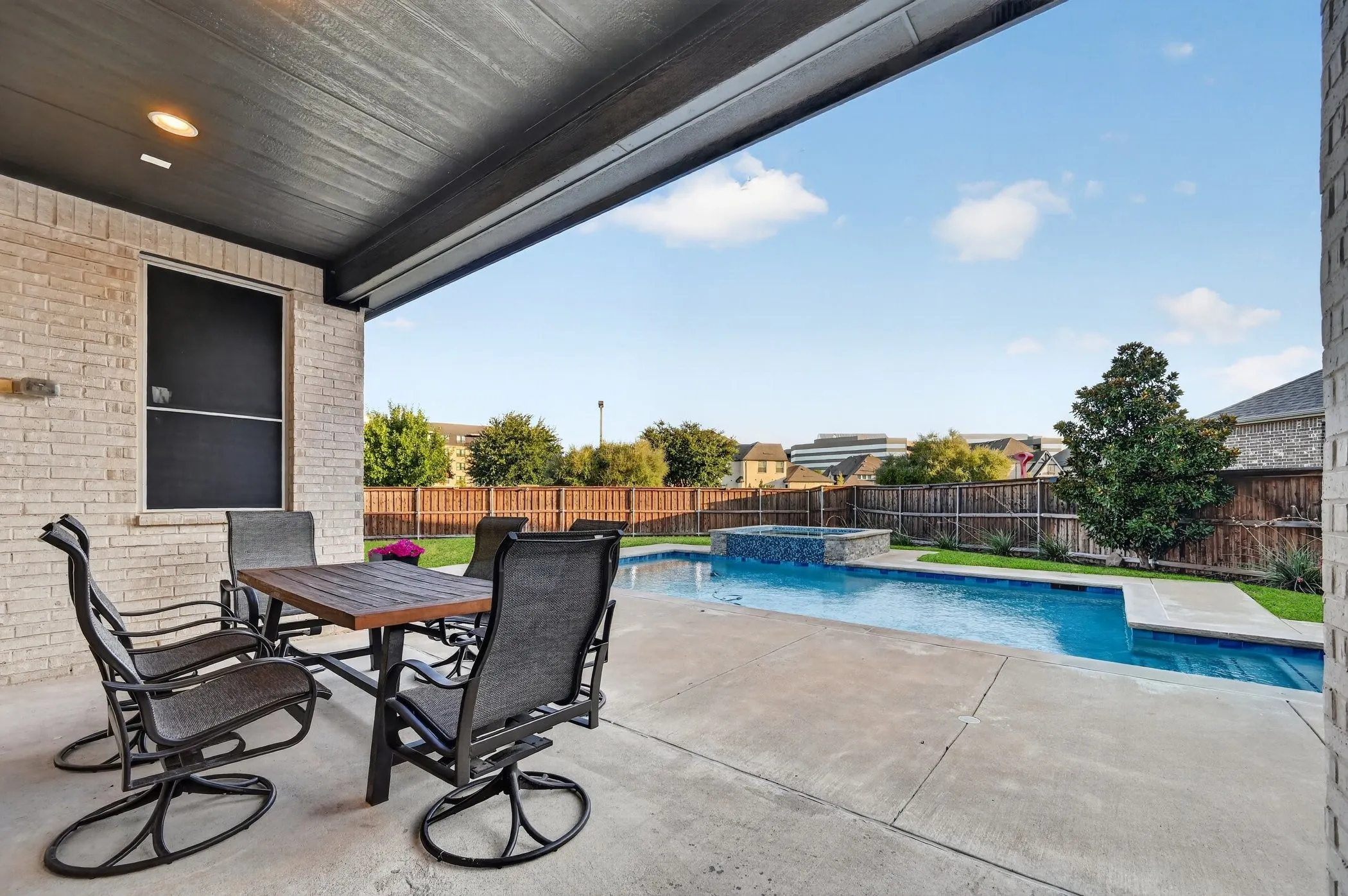 Covered patio