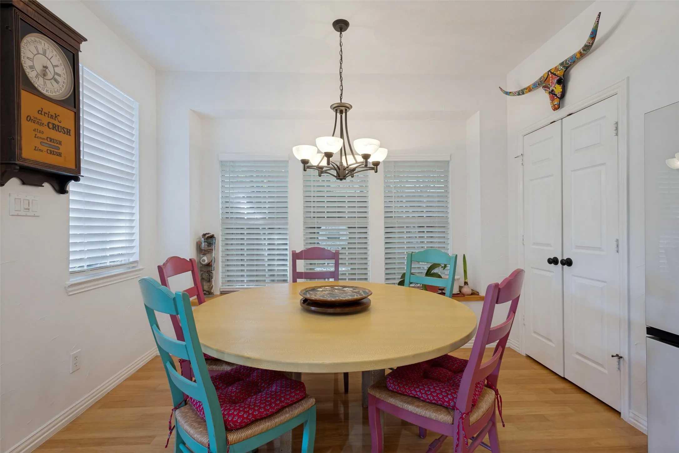 Casual Dining and pantry/ storage center with great side yard views
