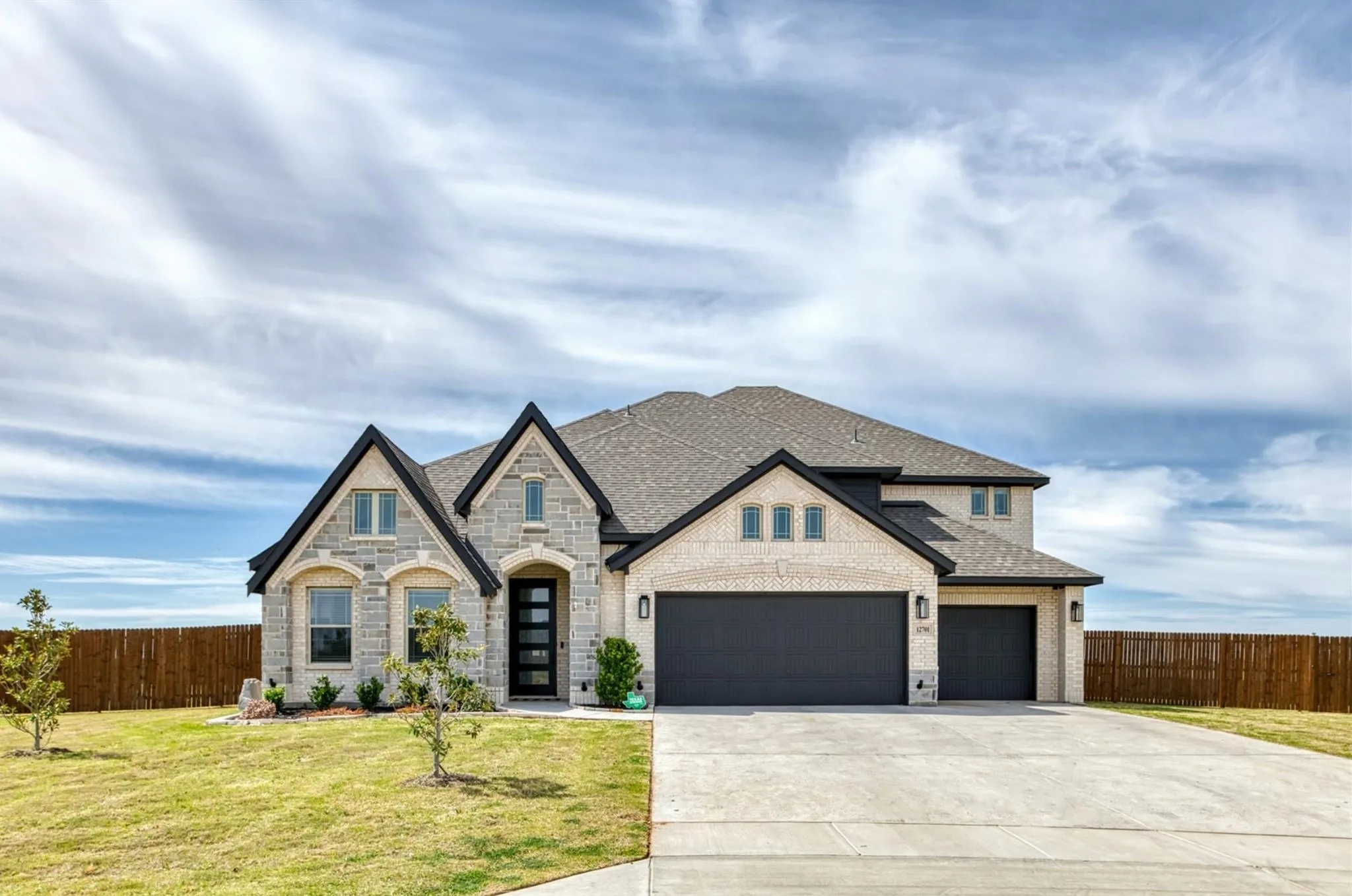 Example new construction homes built next door