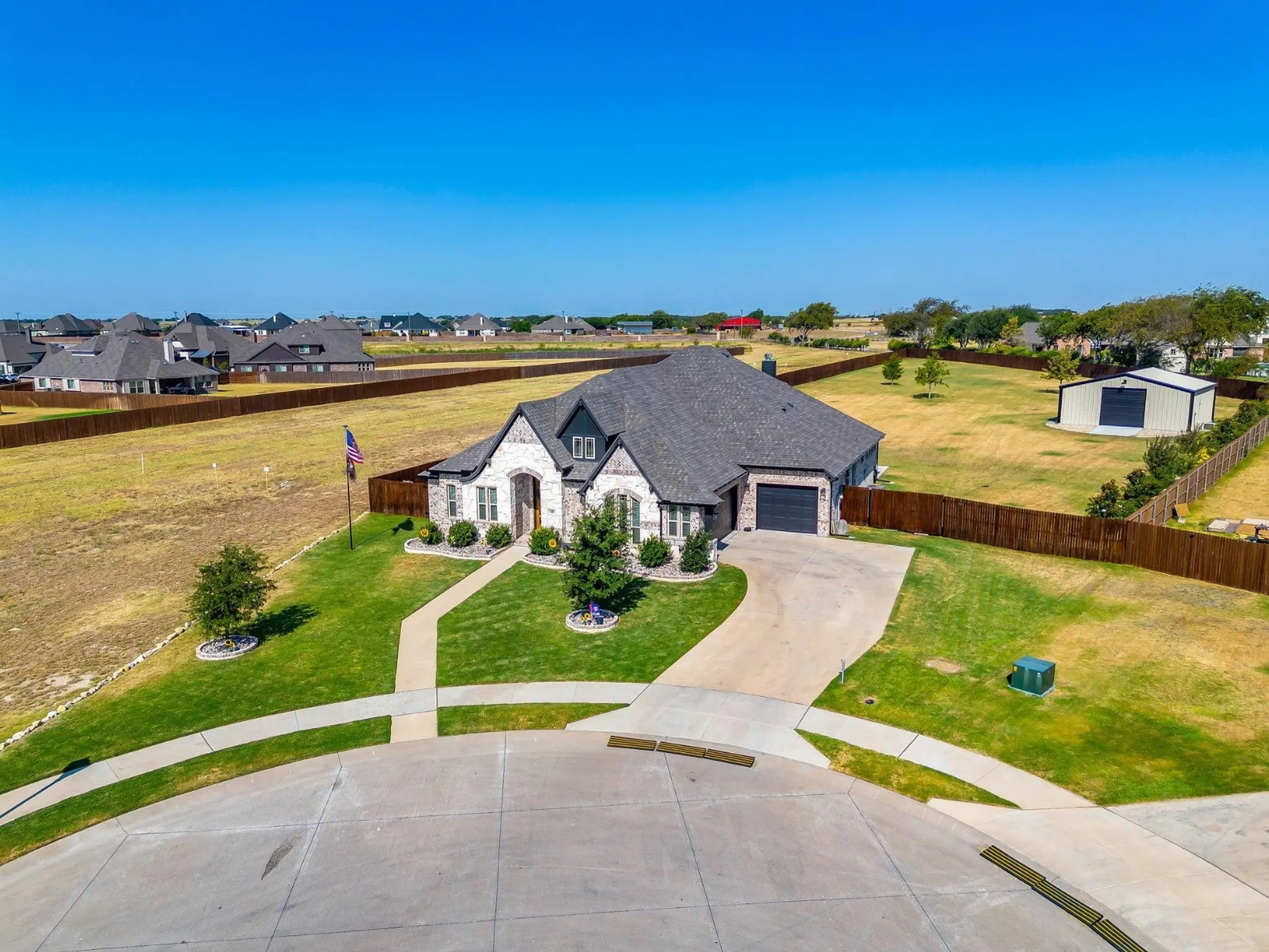 Example new construction homes built next door