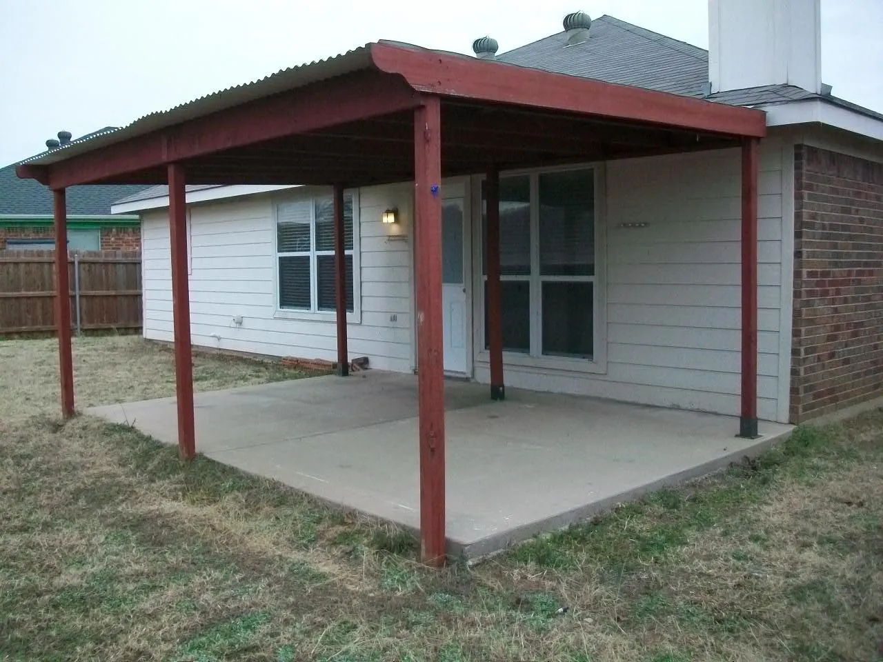 Covered patio