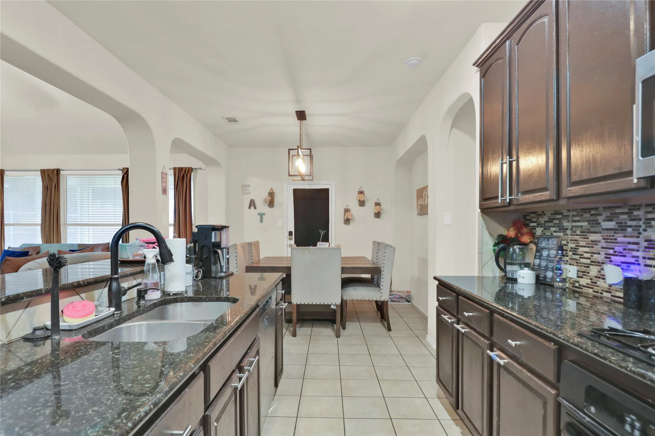 View to breakfast area.