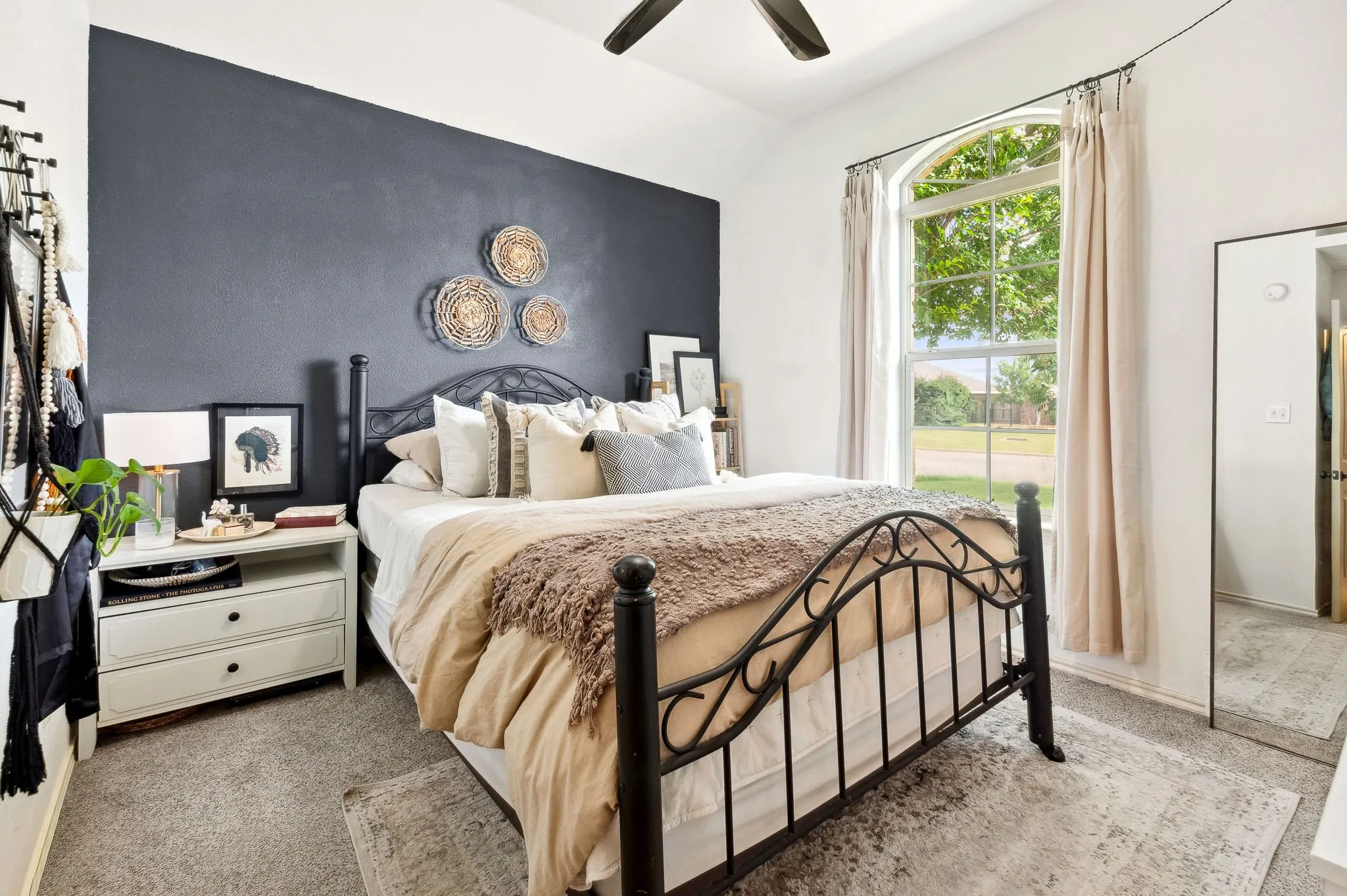 Bedroom 3, has been repainted and redecorated since these photos