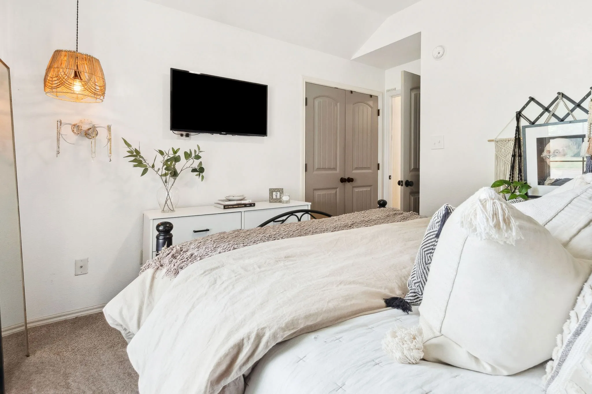 Bedroom 3, has been repainted and redecorated since these photos