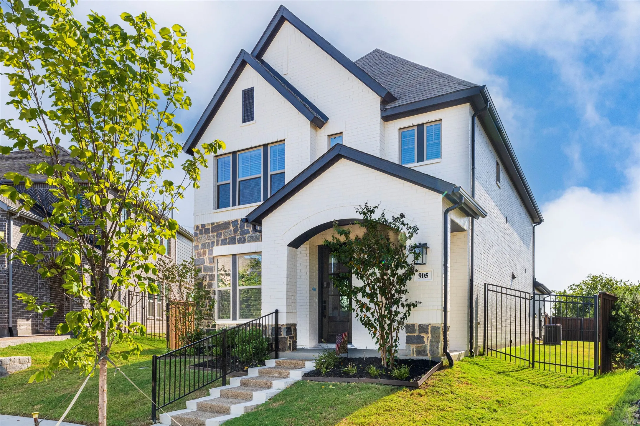 Home features two side yards big enough for a playground and for your pets.