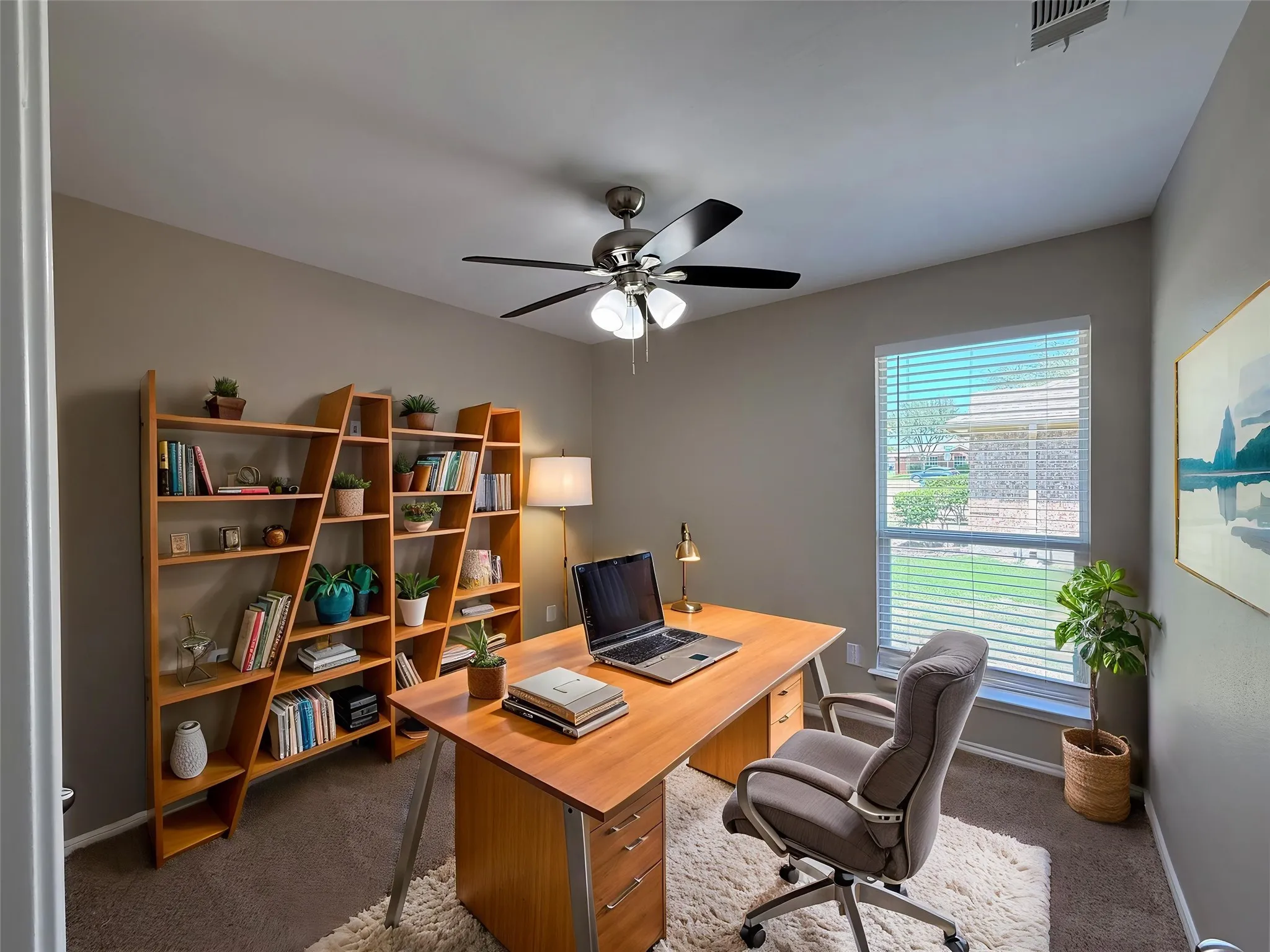 With 4 bedrooms. one of them can be used as an office.