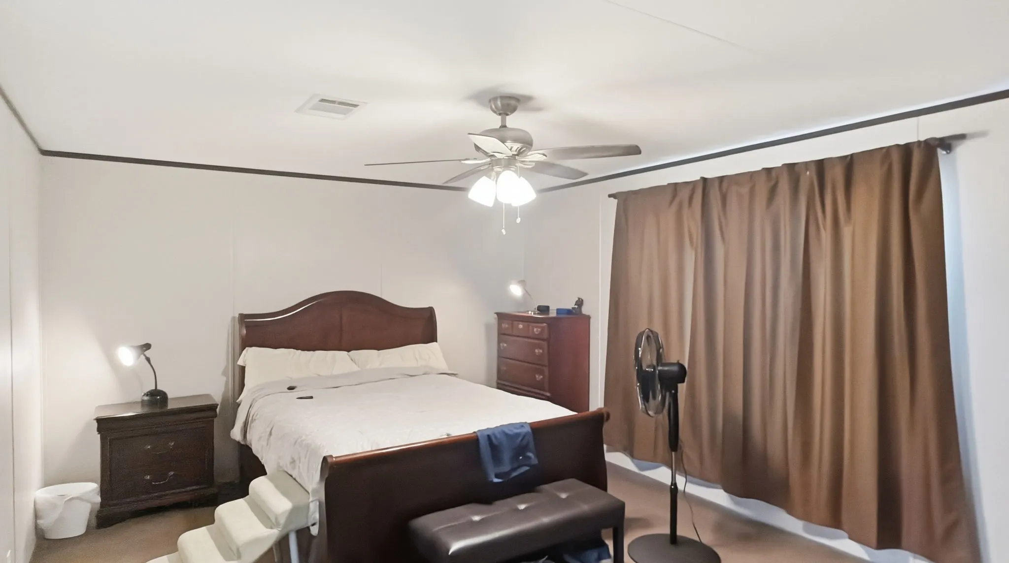 Large and open primary bedroom