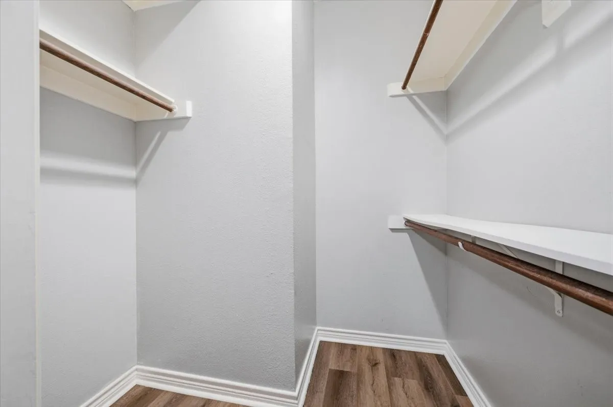 Primary bedroom closet.