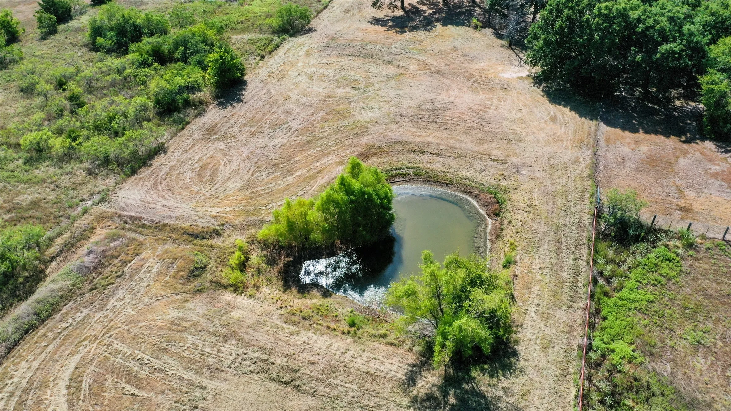 Pond on the property