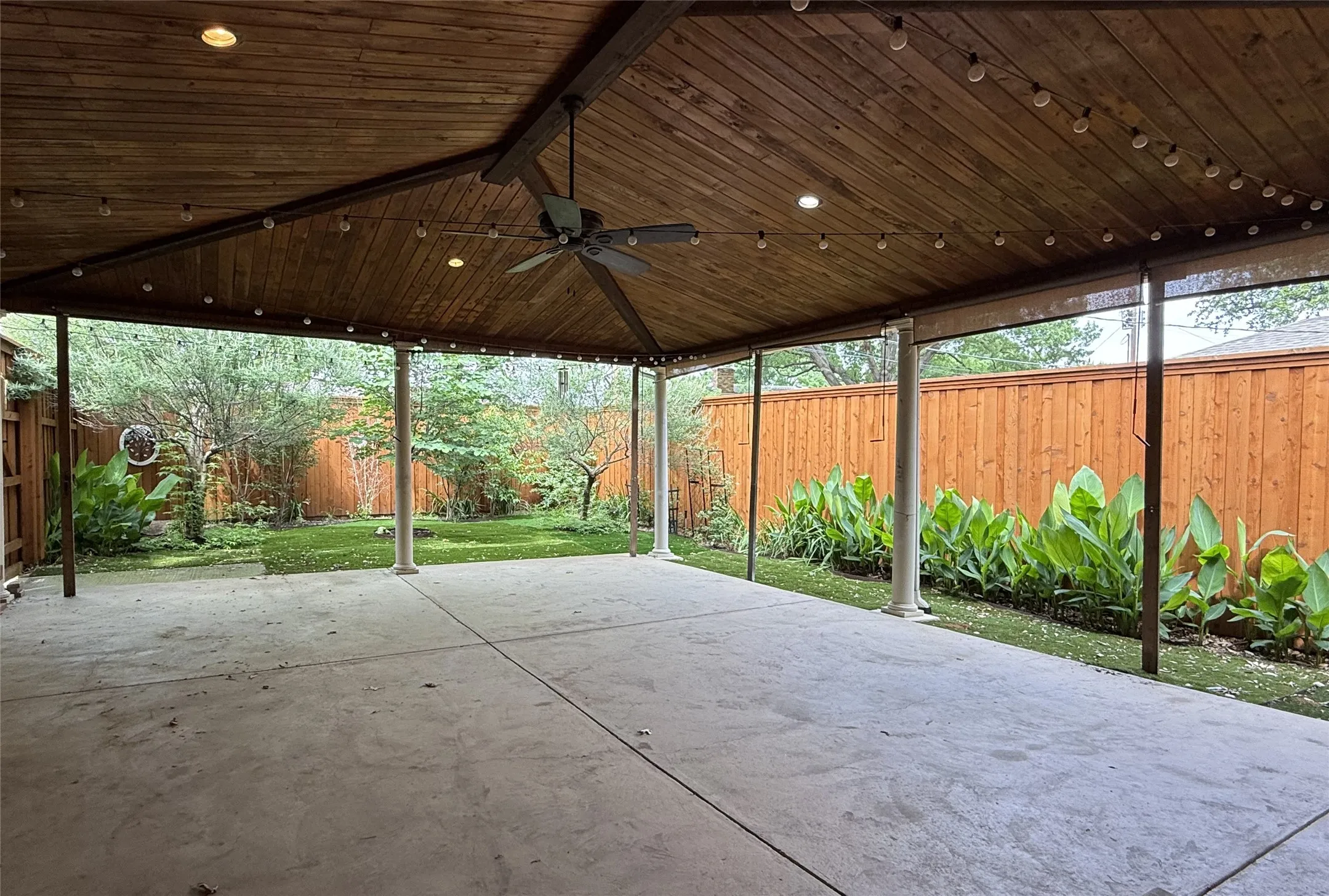 French doors open on to the 31x23 outdoor living space