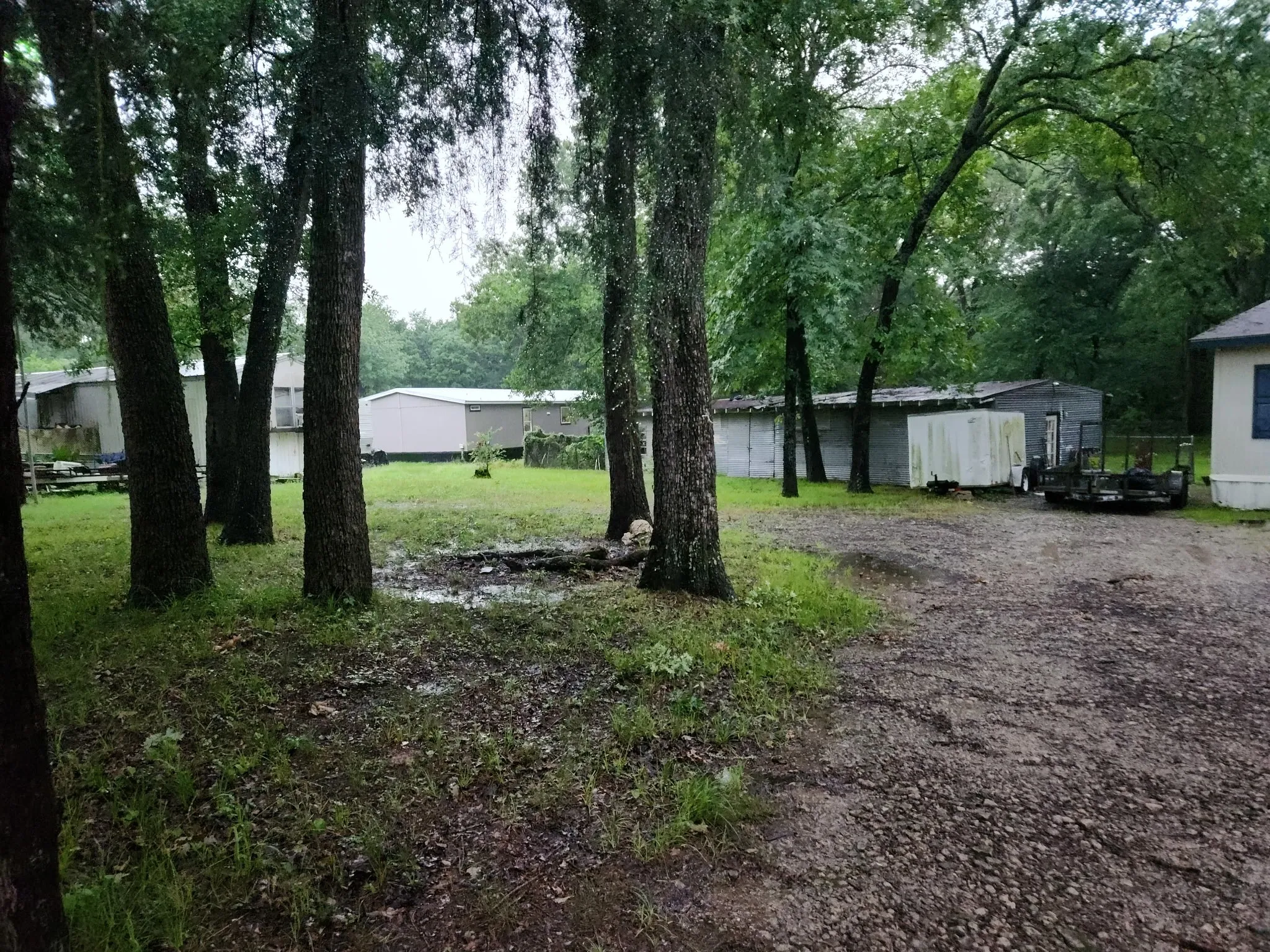 Front of property looking towards storage building